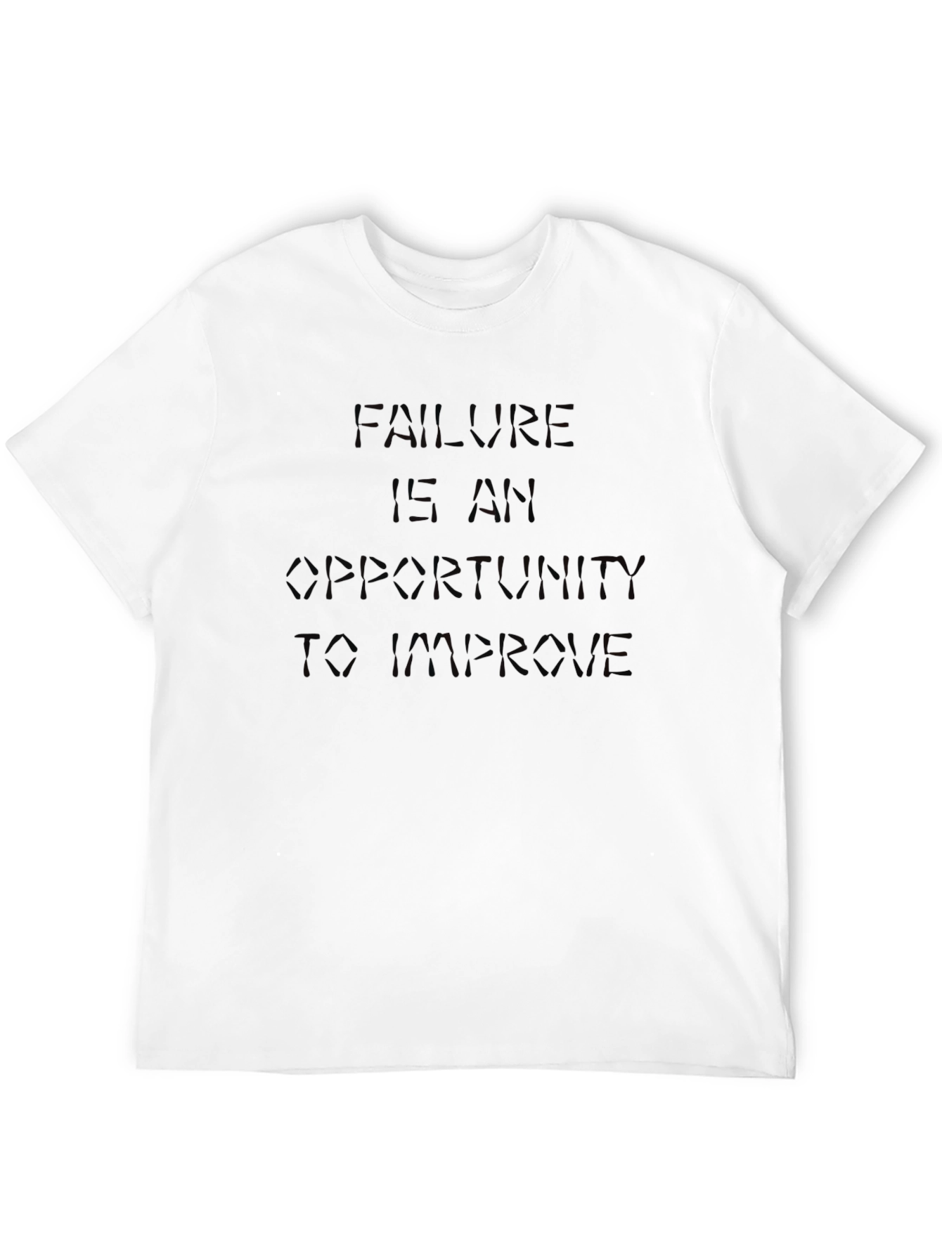 Motivational Black T-Shirt: Failure Is Opportunity
