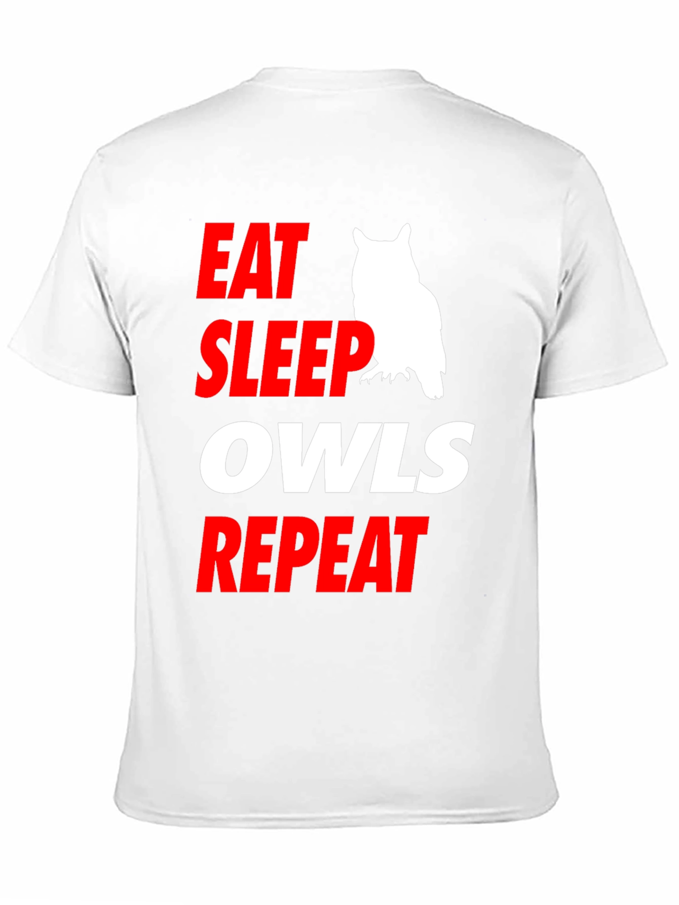Eat Sleep Owls Repeat Graphic Tee