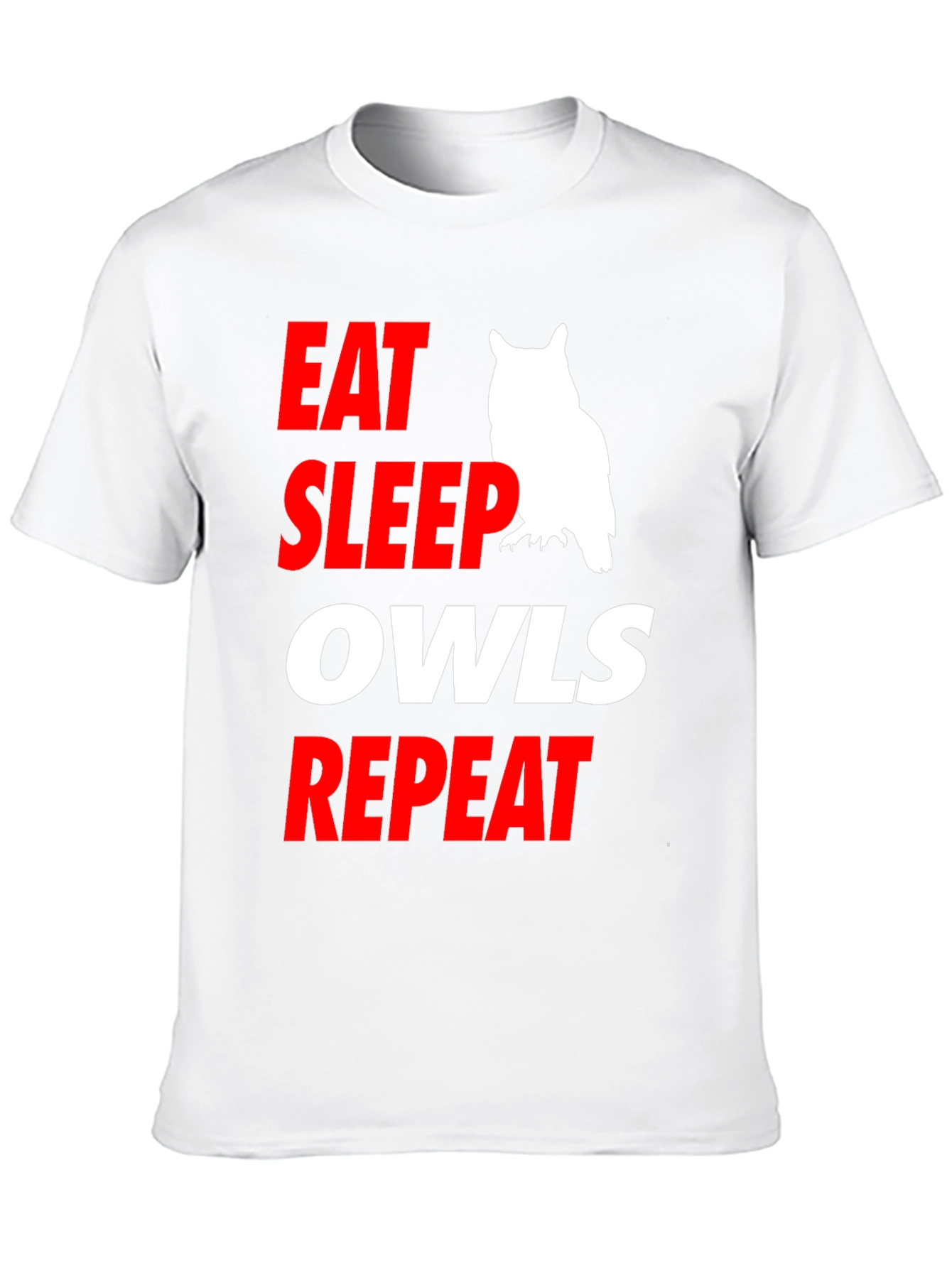 Eat Sleep Owls Repeat Graphic Tee