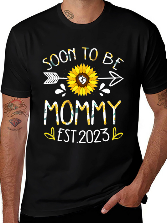 Soon to Be Mommy Est. 2023 Sunflower Shirt