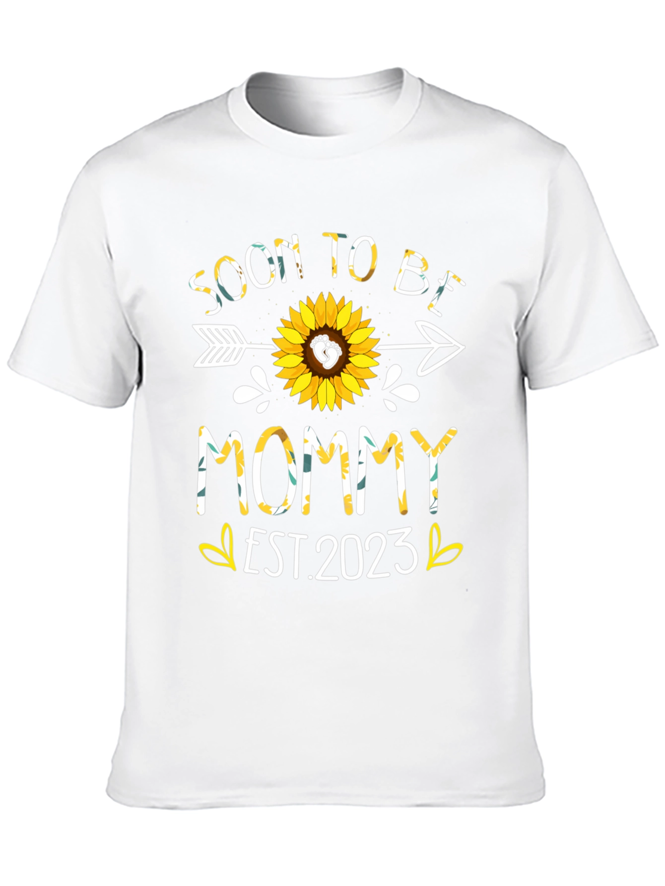 Soon to Be Mommy Est. 2023 Sunflower Shirt