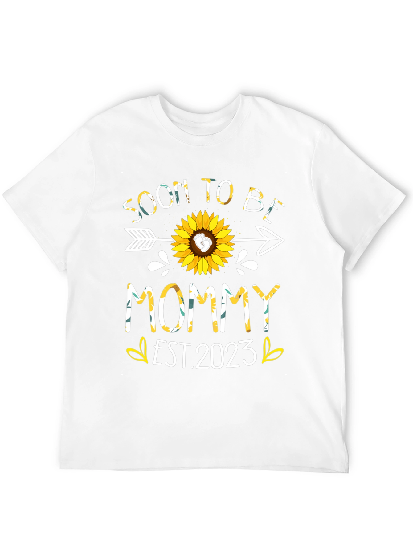 Soon to Be Mommy Est. 2023 Sunflower Shirt