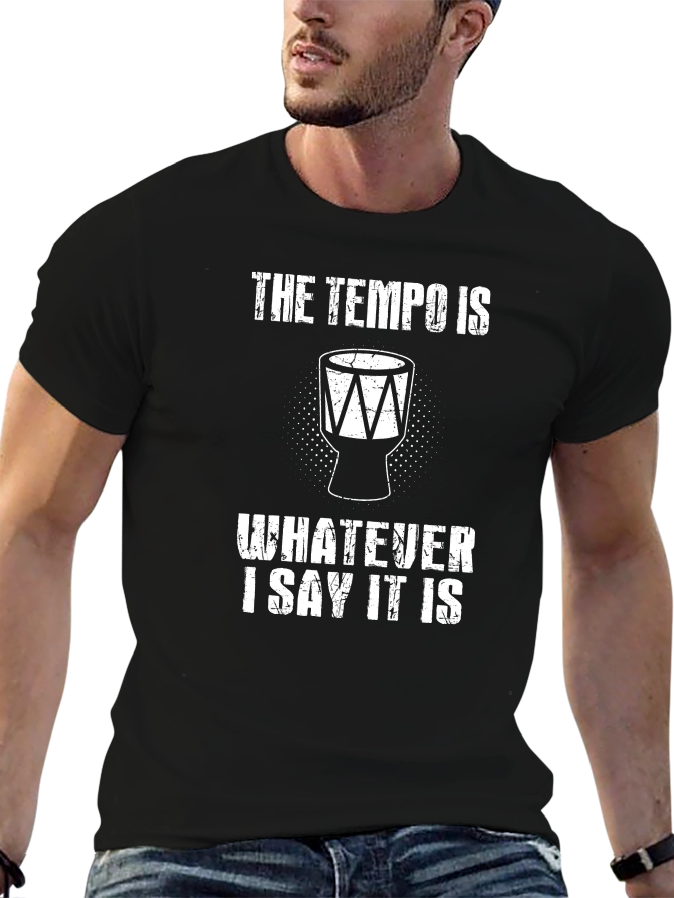 Tempo Drummer T-Shirt - Music Lover Gift