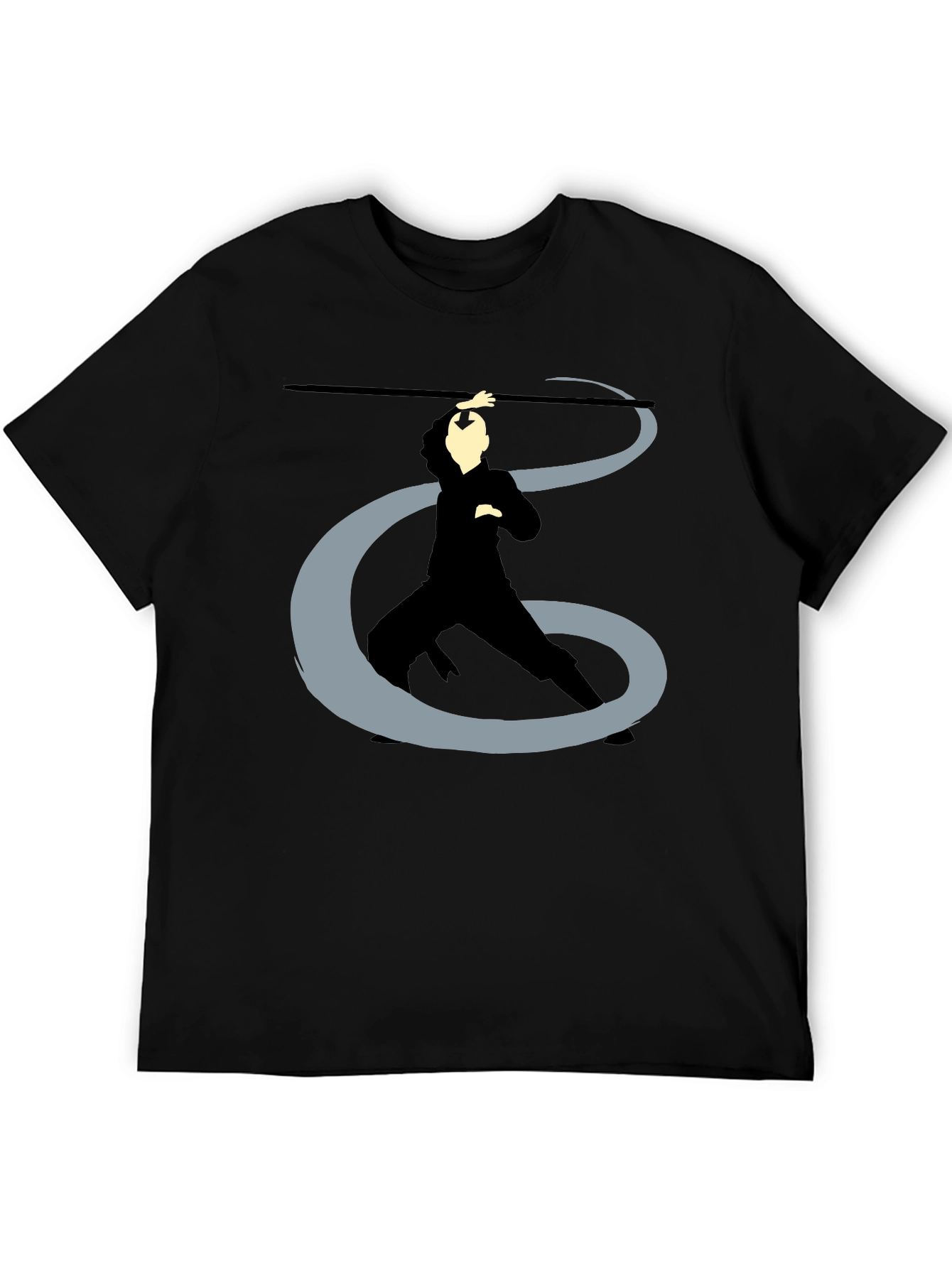 Avatar Aang T-Shirt - Black Graphic Print