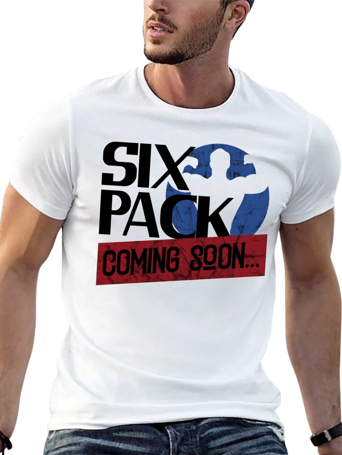 Six Pack Coming Soon Graphic Tee Shirt