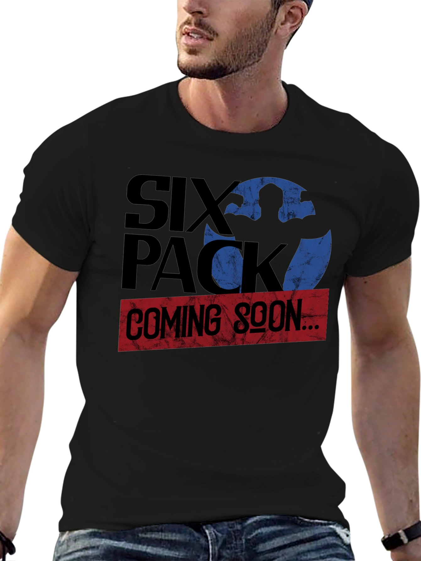 Six Pack Coming Soon Graphic Tee Shirt