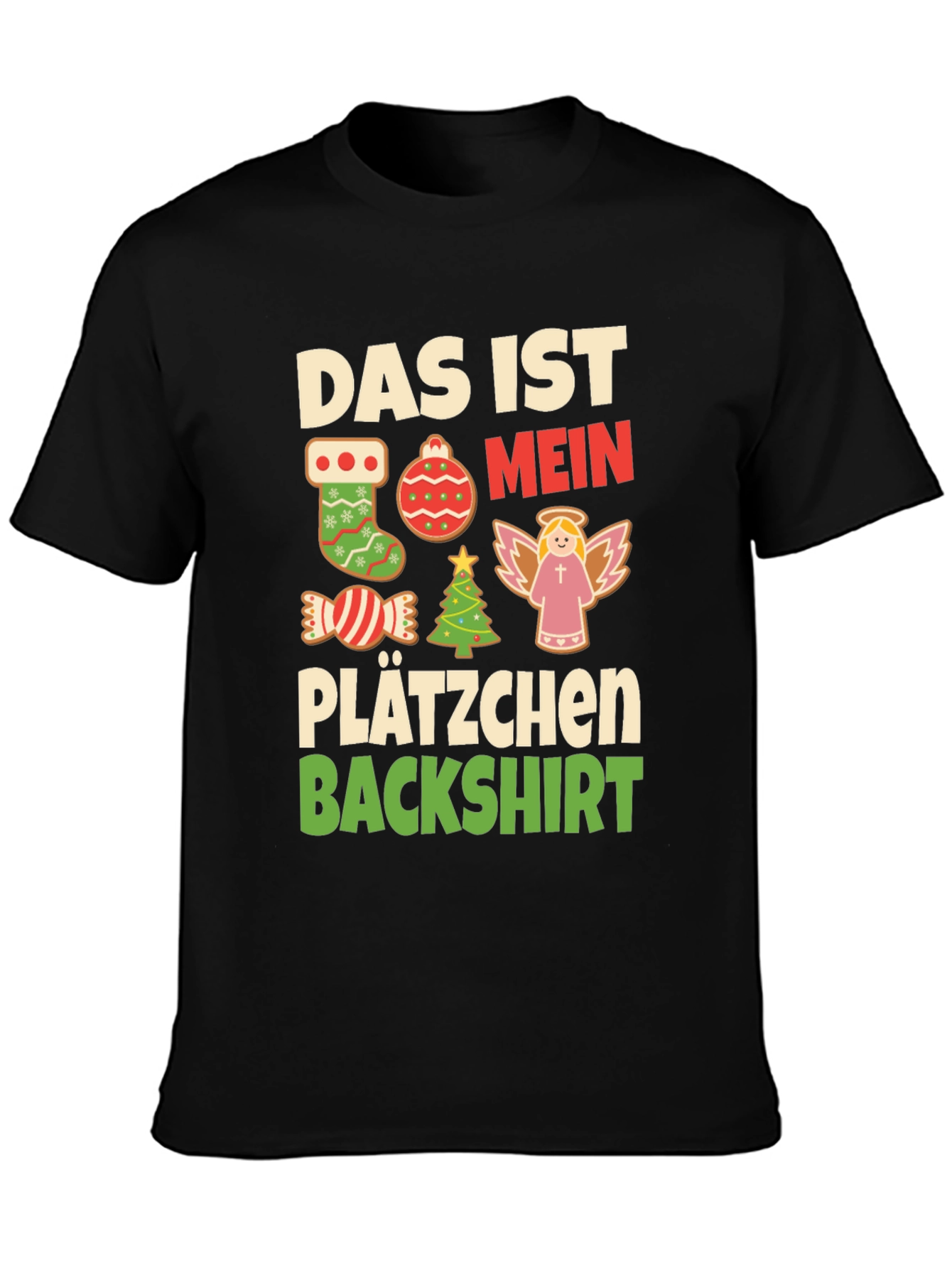 Christmas Cookies T-Shirt - Das Ist Mein Plätzchen Backshirt
