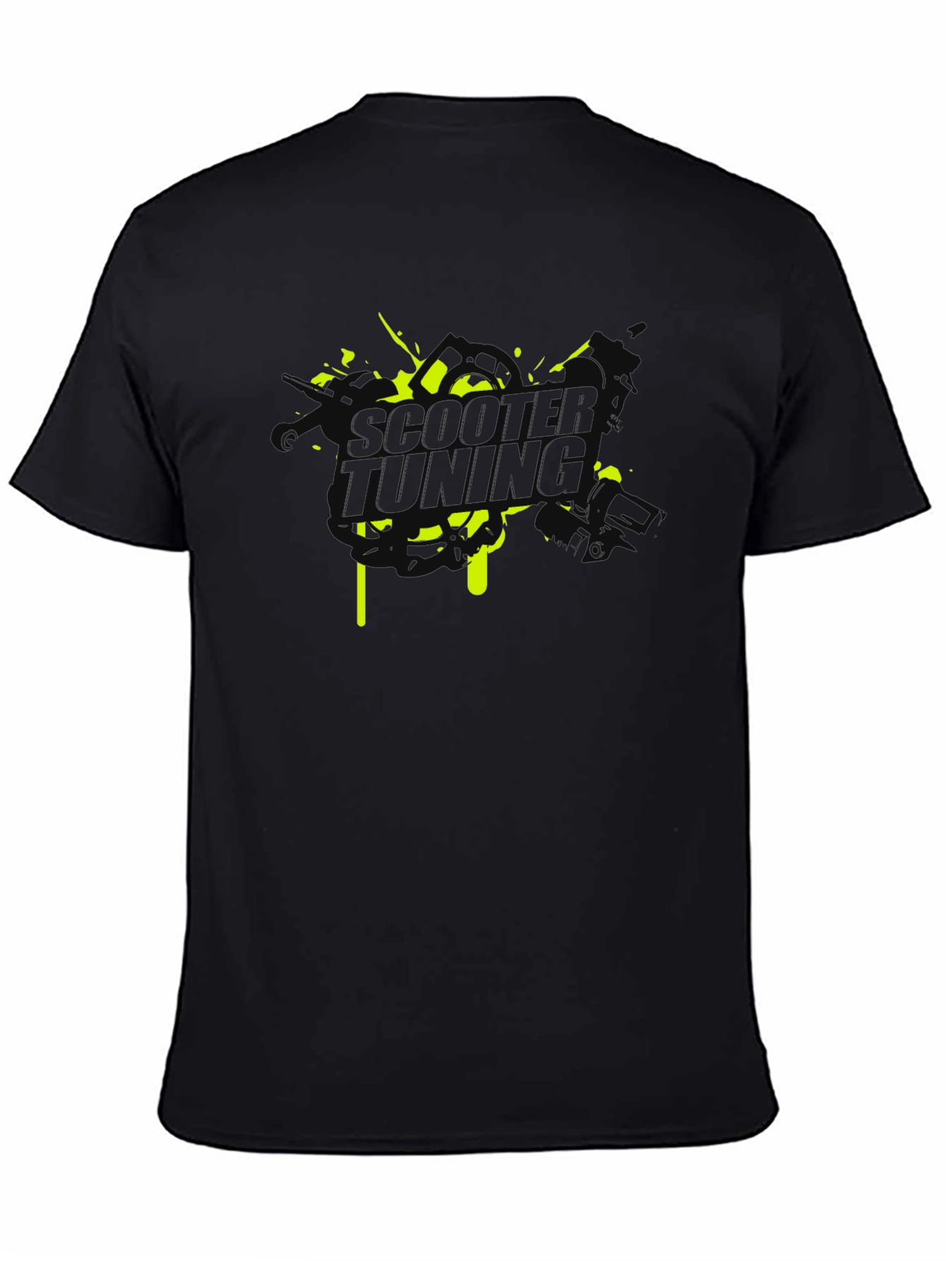 Scooter Tuning Graphic Tee - Black