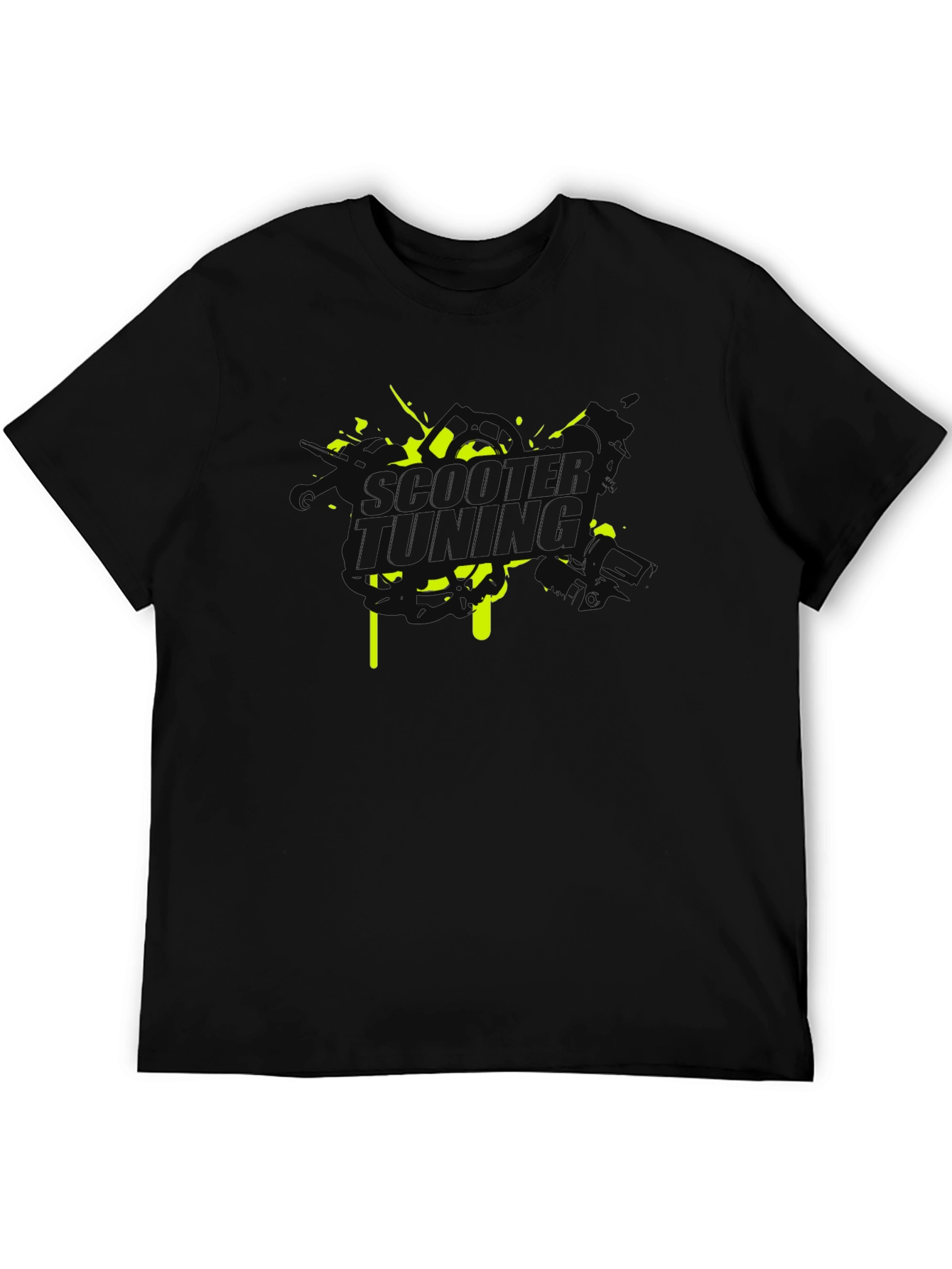 Scooter Tuning Graphic Tee - Black