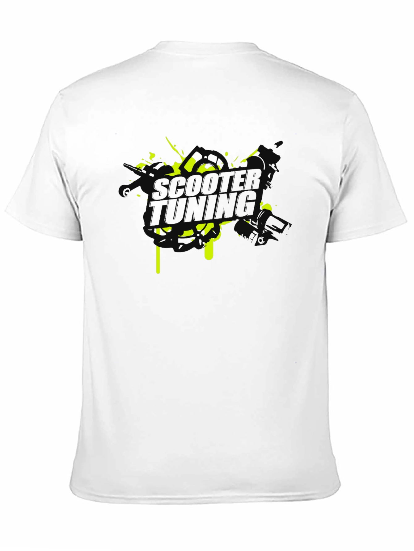 Scooter Tuning Graphic Tee - Black