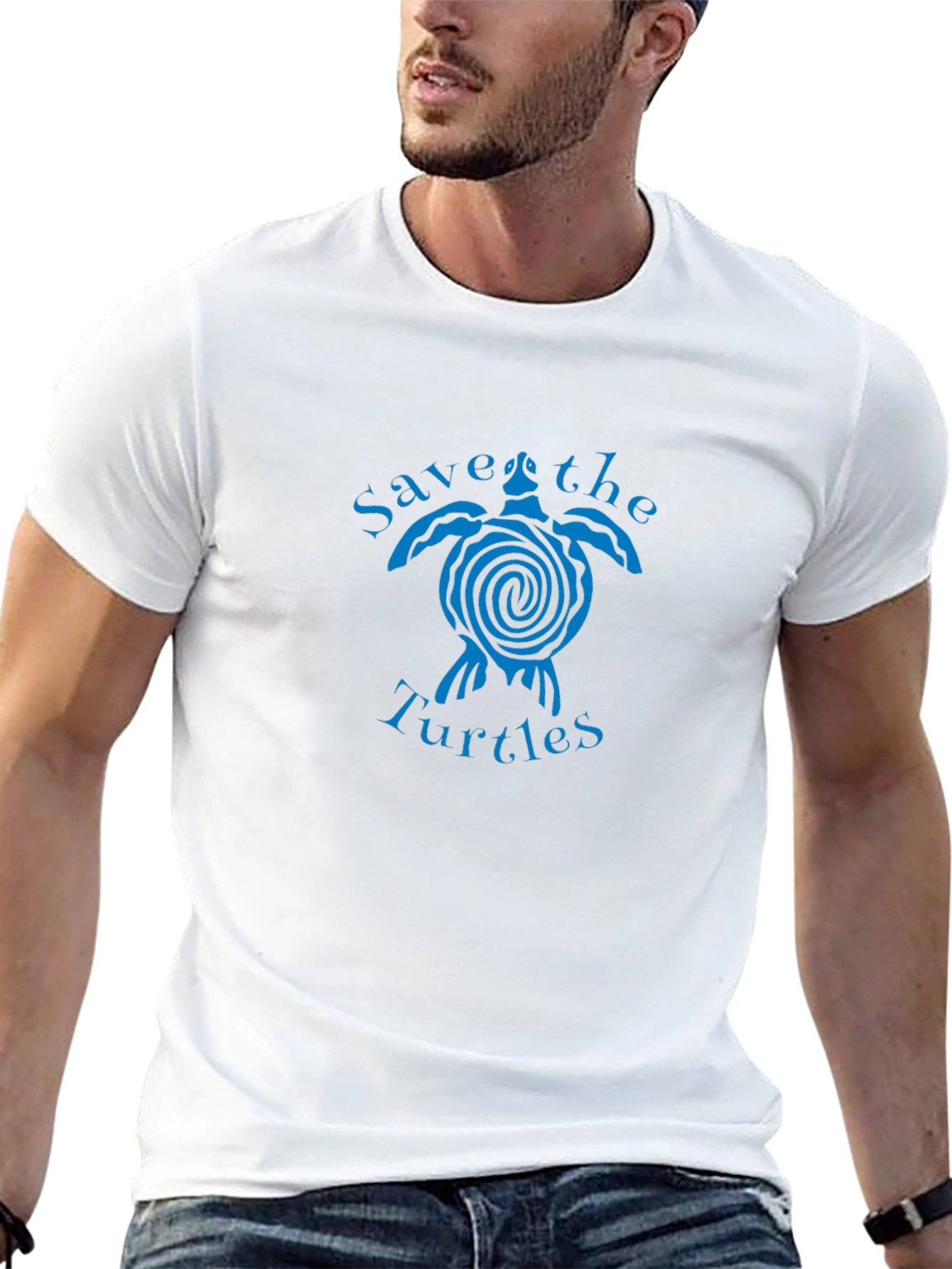 Save the Turtles Graphic Tee - Eco-Friendly Fashion