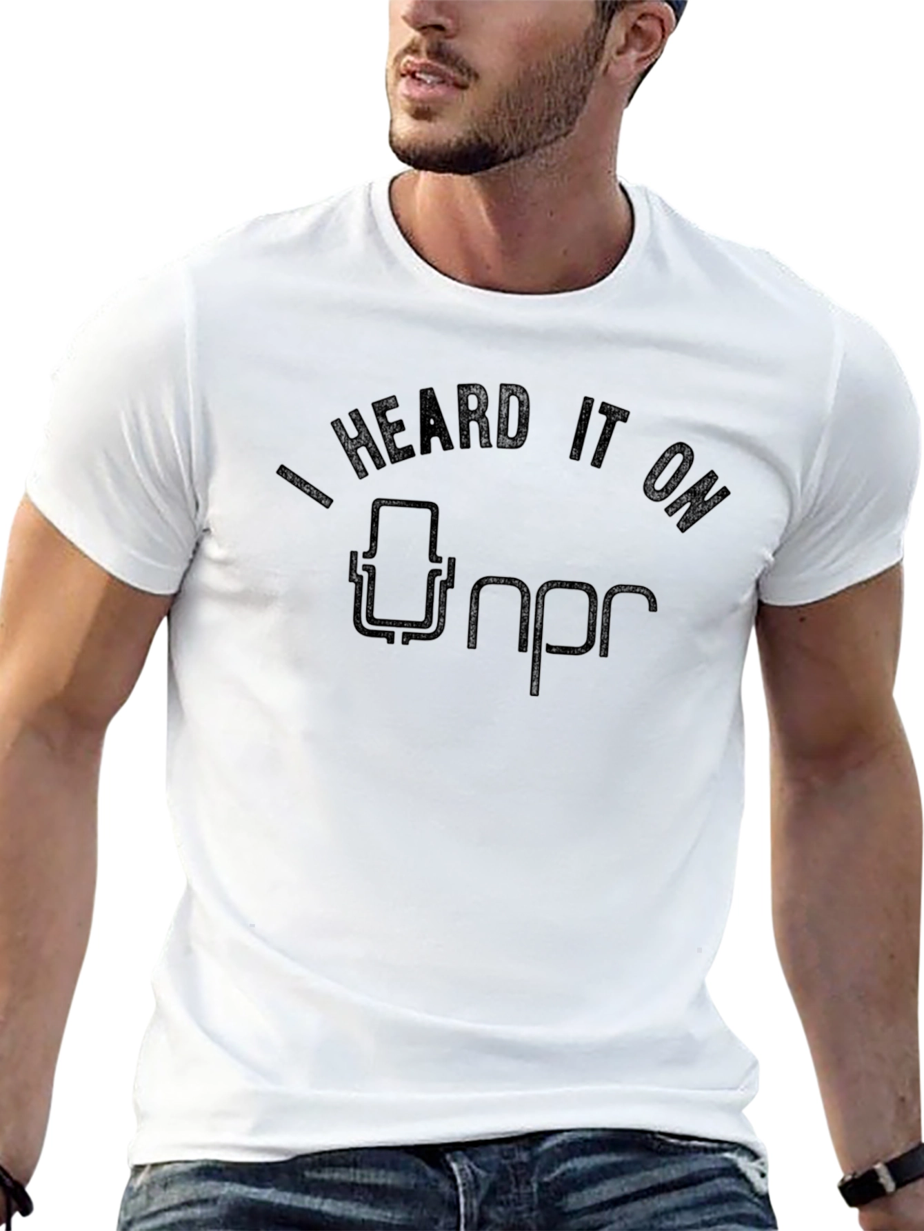 I Heard It On NPR Black Graphic Tee