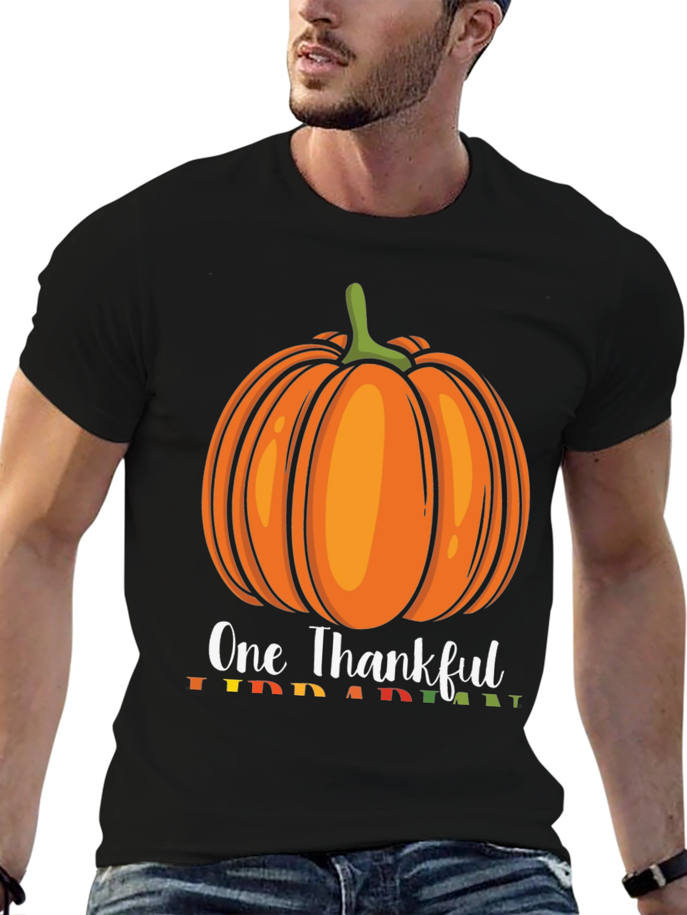 One Thankful Pumpkin T-Shirt - Fall Thanksgiving Tee
