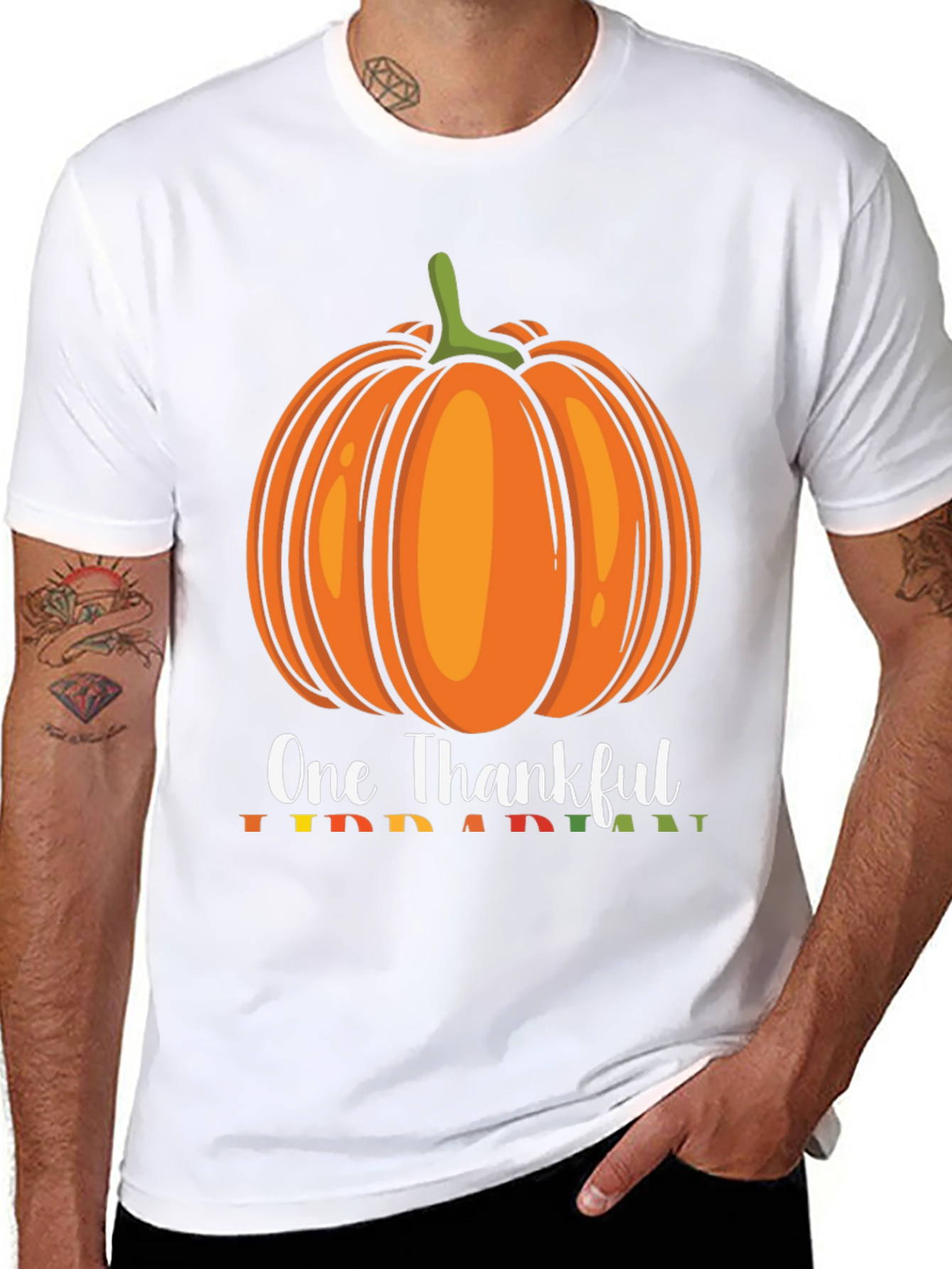 One Thankful Pumpkin T-Shirt - Fall Thanksgiving Tee