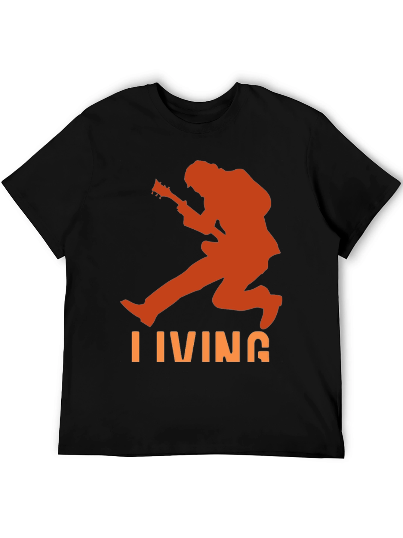 Living Guitarist Graphic Tee - Black