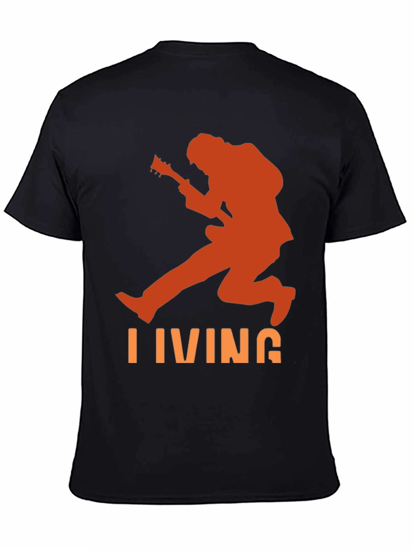 Living Guitarist Graphic Tee - Black