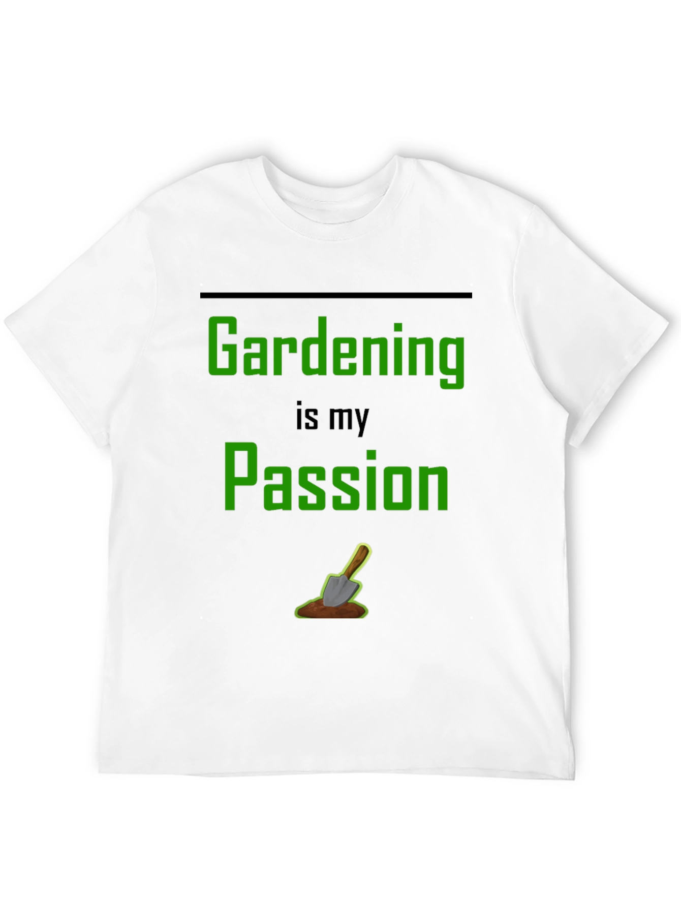 Gardening Passion T-Shirt - Black Graphic Tee