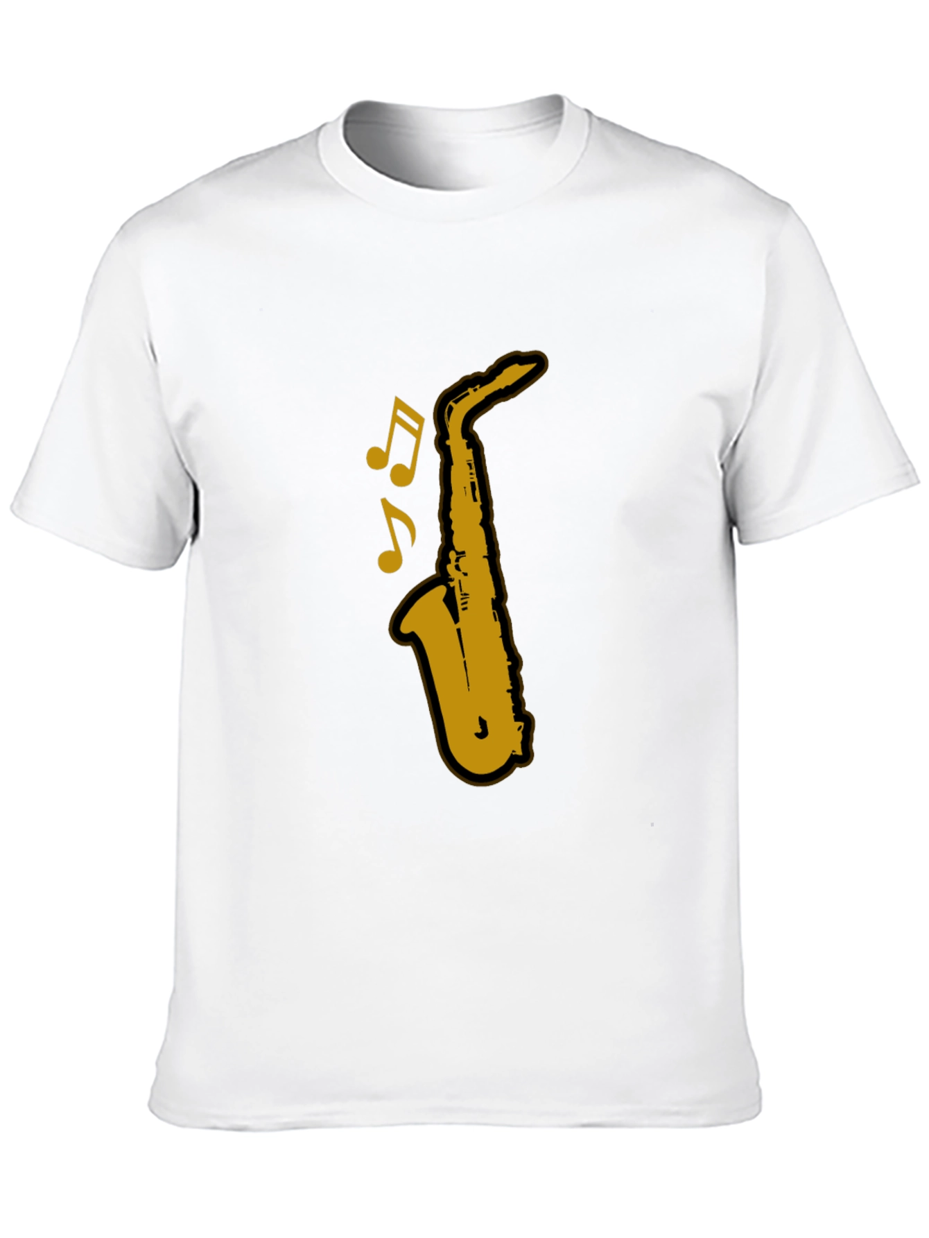 Saxophone Graphic T-Shirt - Black
