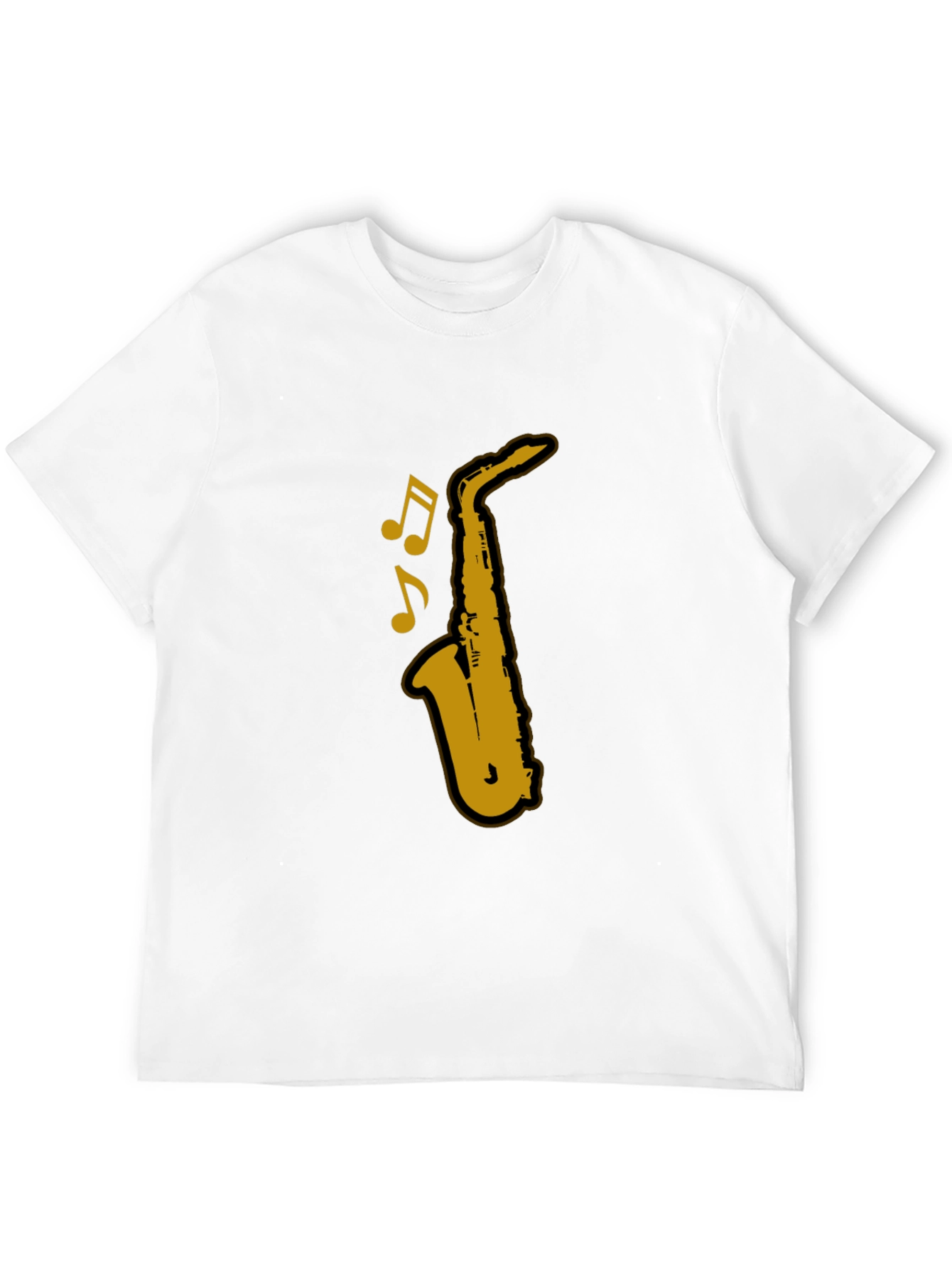 Saxophone Graphic T-Shirt - Black