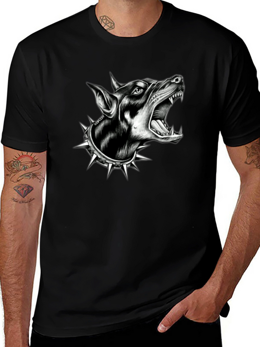 Dog Graphic T-Shirt - Edgy Canine Design
