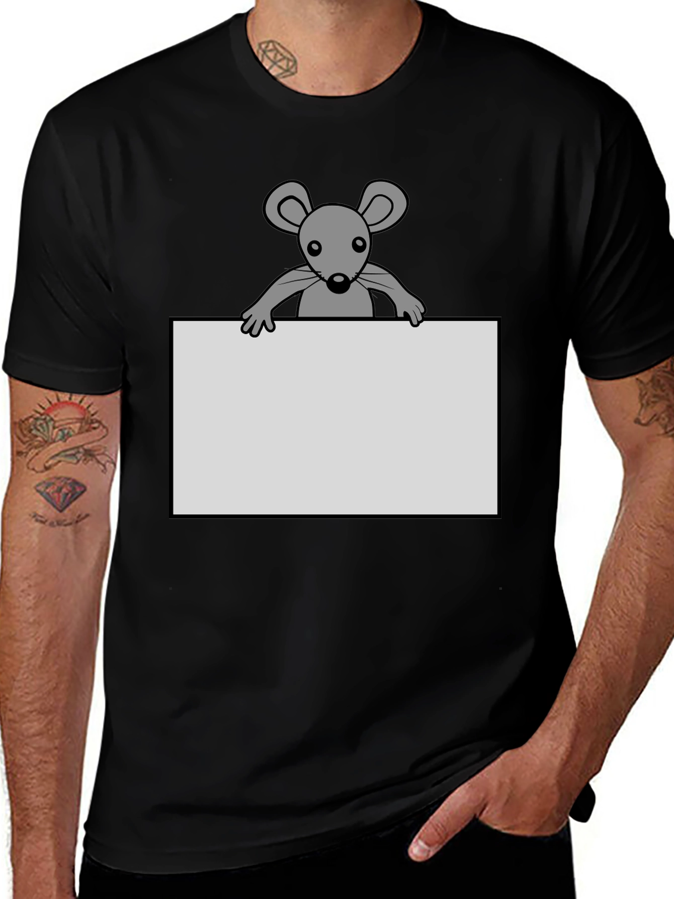 Mouse Graphic T-Shirt - Unisex Cotton Tee