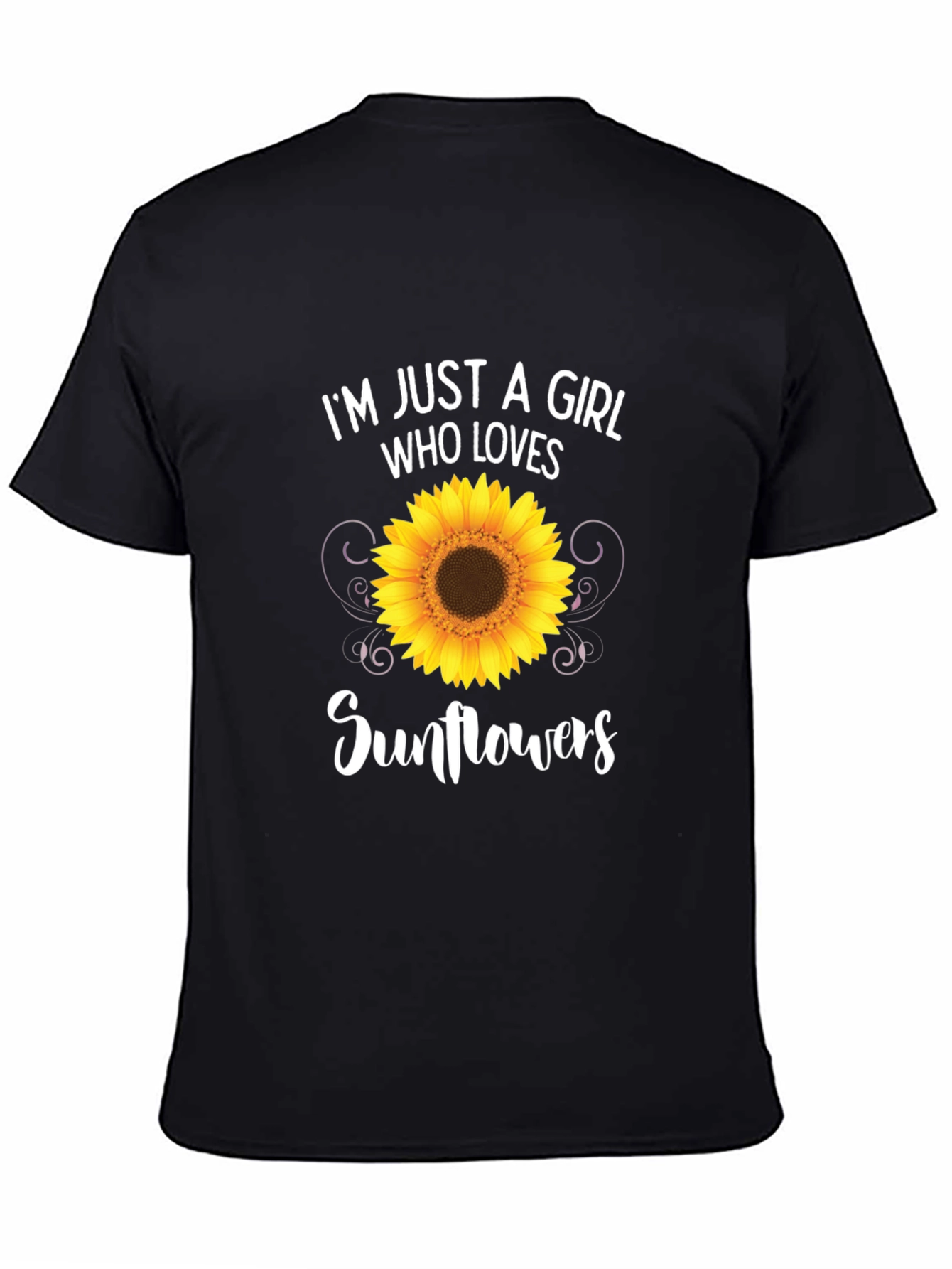 Im Just a Girl Who Loves Sunflowers T-Shirt