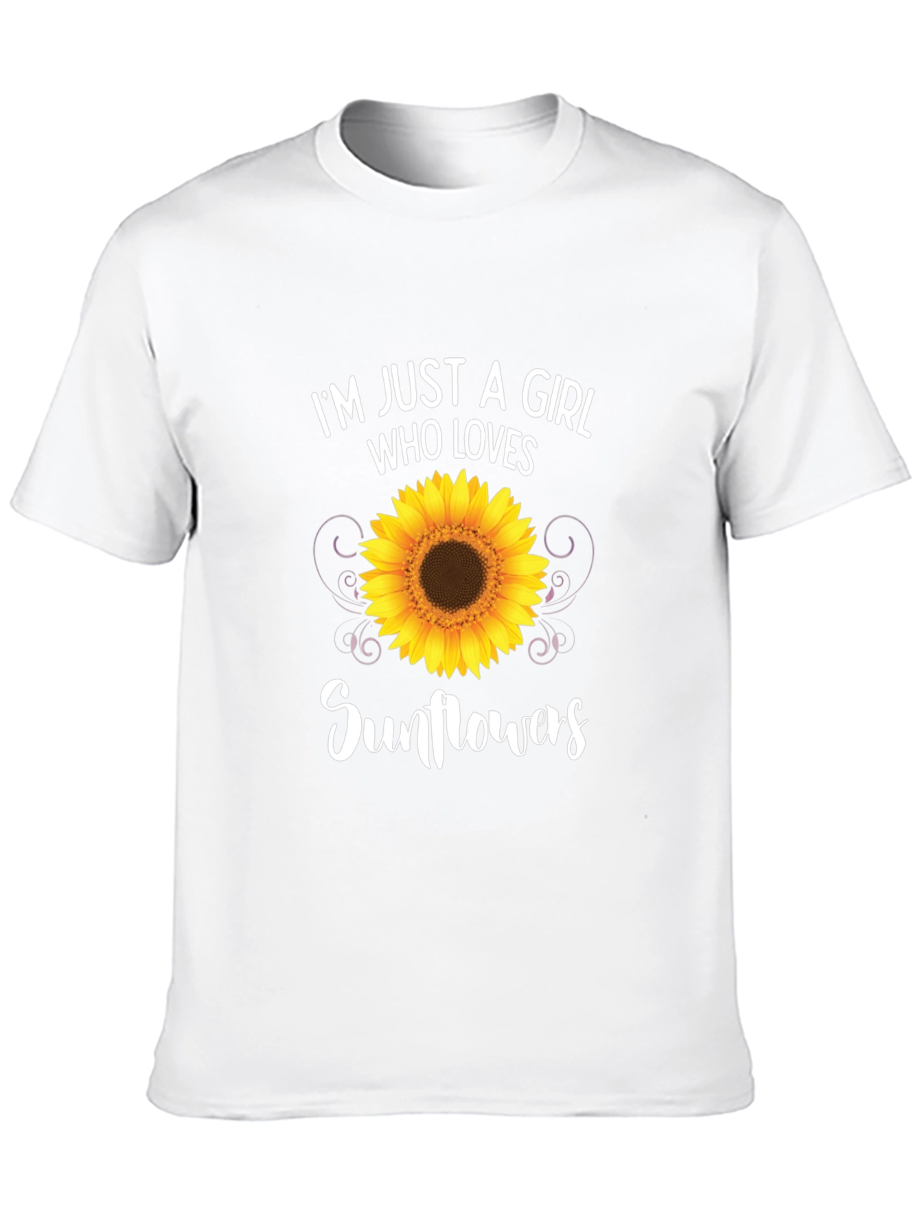Im Just a Girl Who Loves Sunflowers T-Shirt