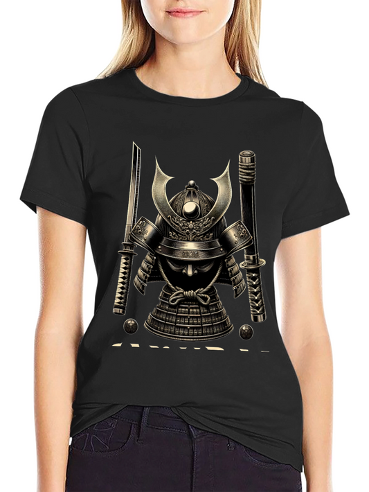Samurai Helmet Graphic Tee - Black