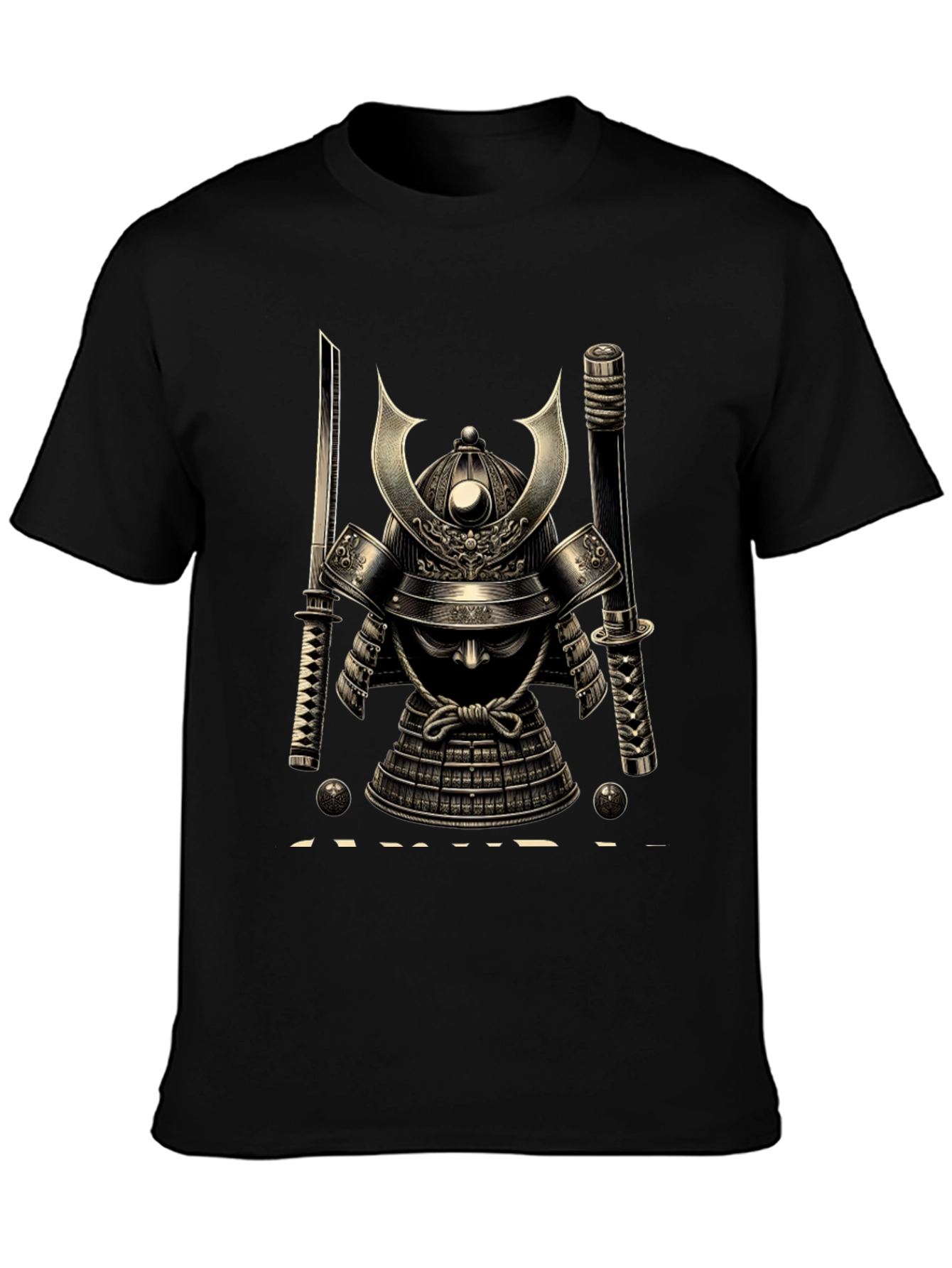 Samurai Helmet Graphic Tee - Black