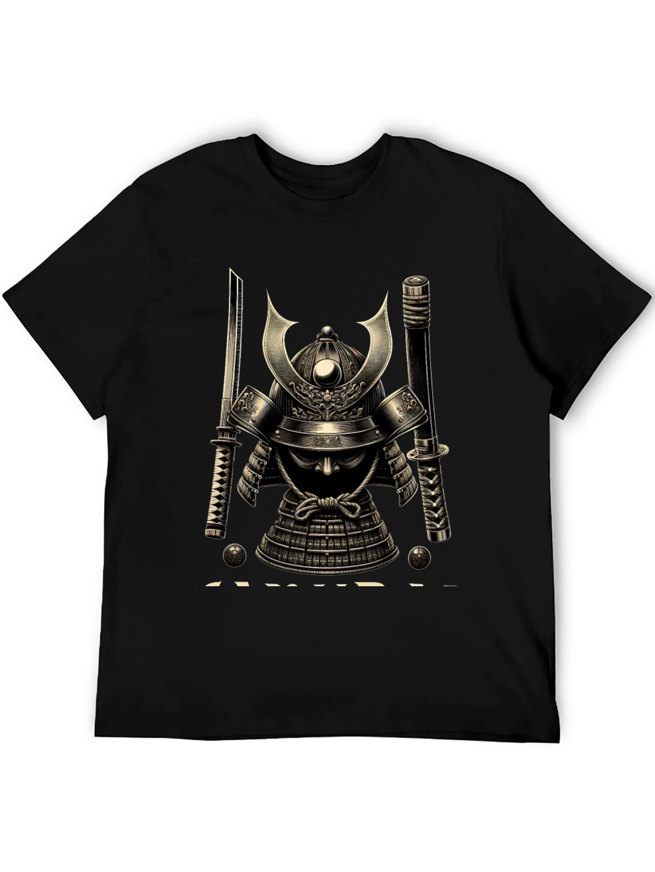 Samurai Helmet Graphic Tee - Black