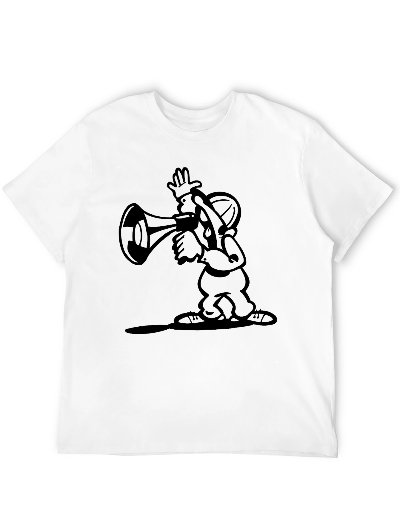 Cartoon Graphic Black T-Shirt