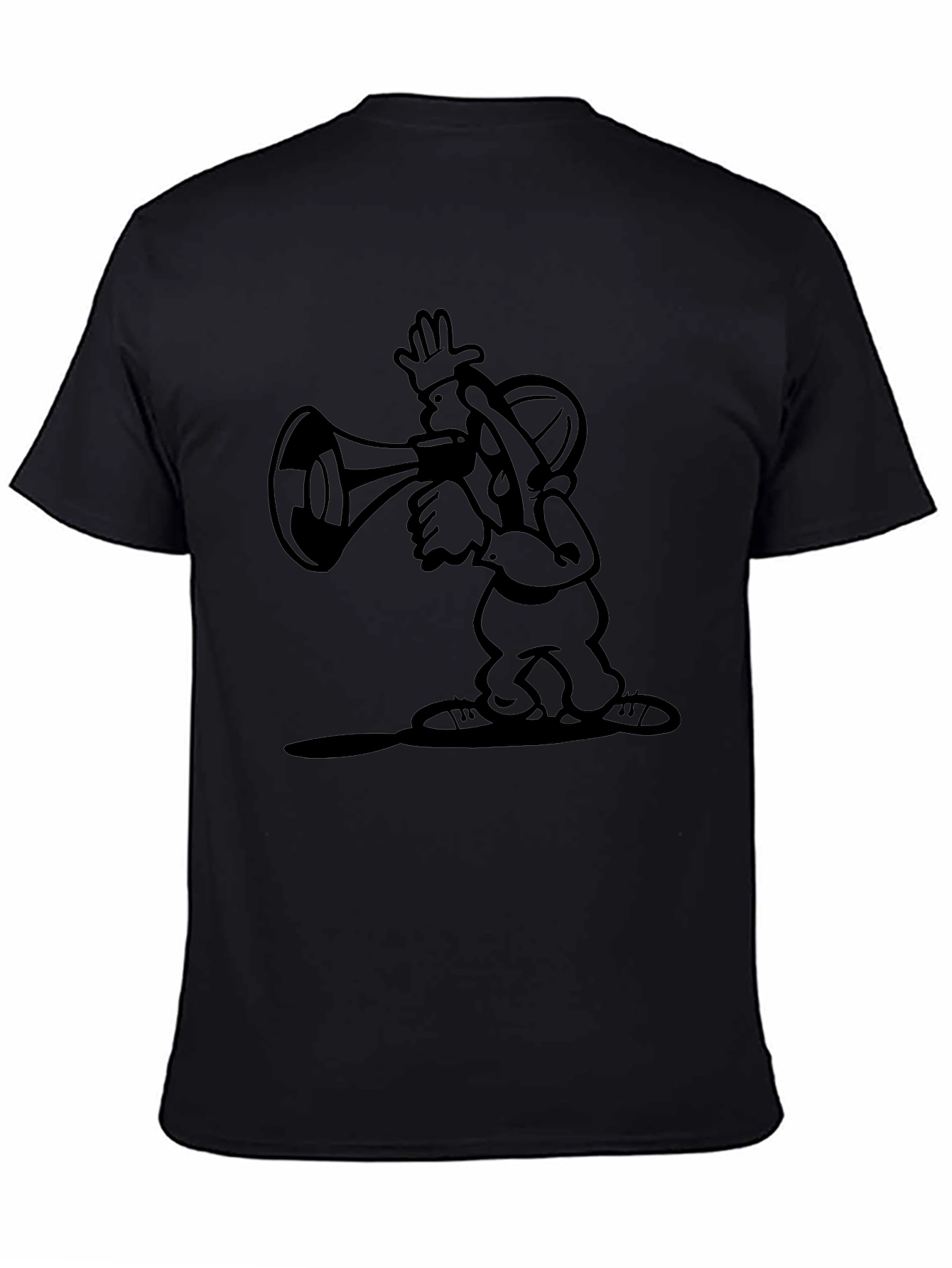 Cartoon Graphic Black T-Shirt