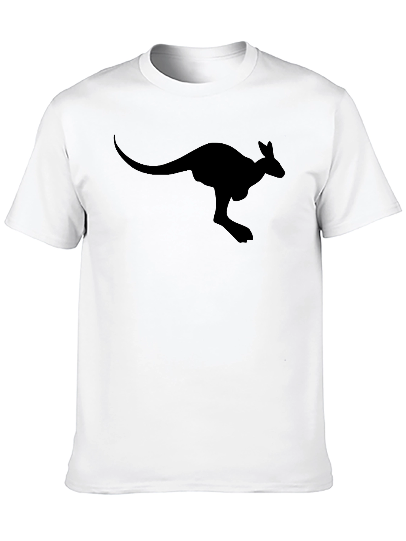 Black Kangaroo T-Shirt - Animal Graphic Tee