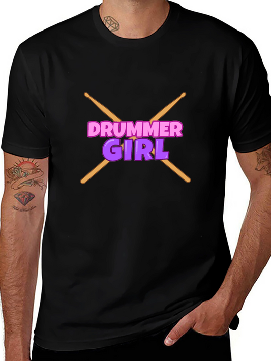 Drummer Girl T-Shirt - Rock Star Tee