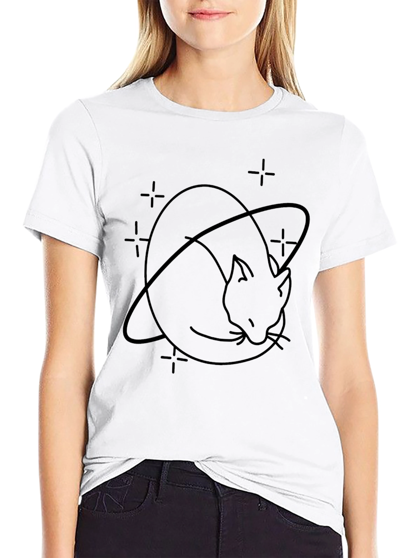 Cosmic Cat T-Shirt - Galaxy Kitten Tee