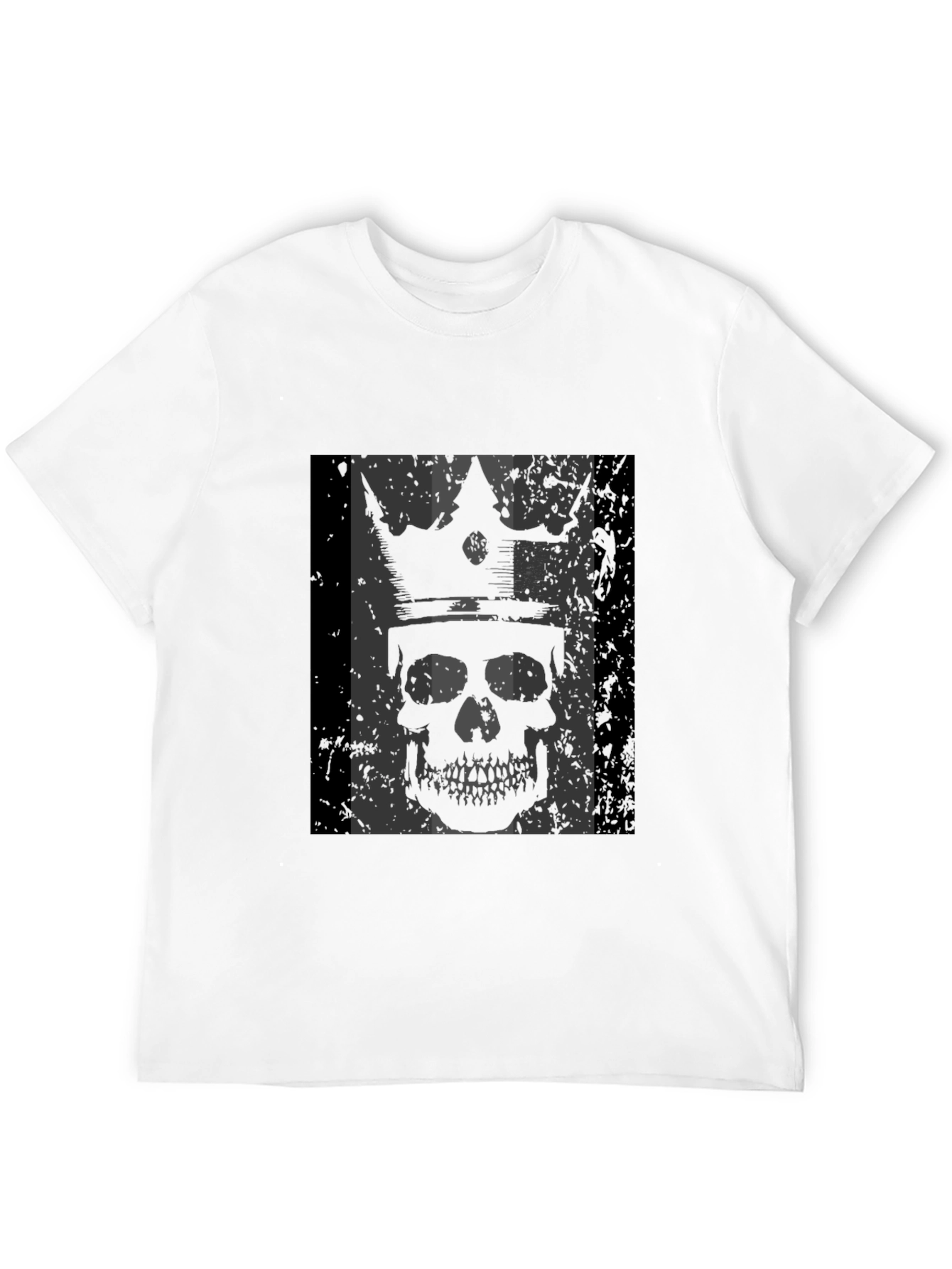 King Skull Graphic T-Shirt - Mens Black Tee
