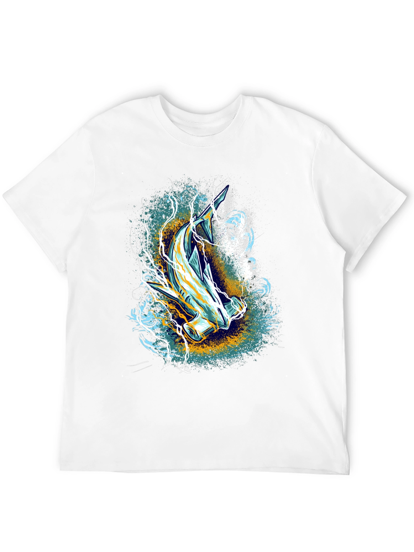 Hammerhead Shark Graphic Print Tee