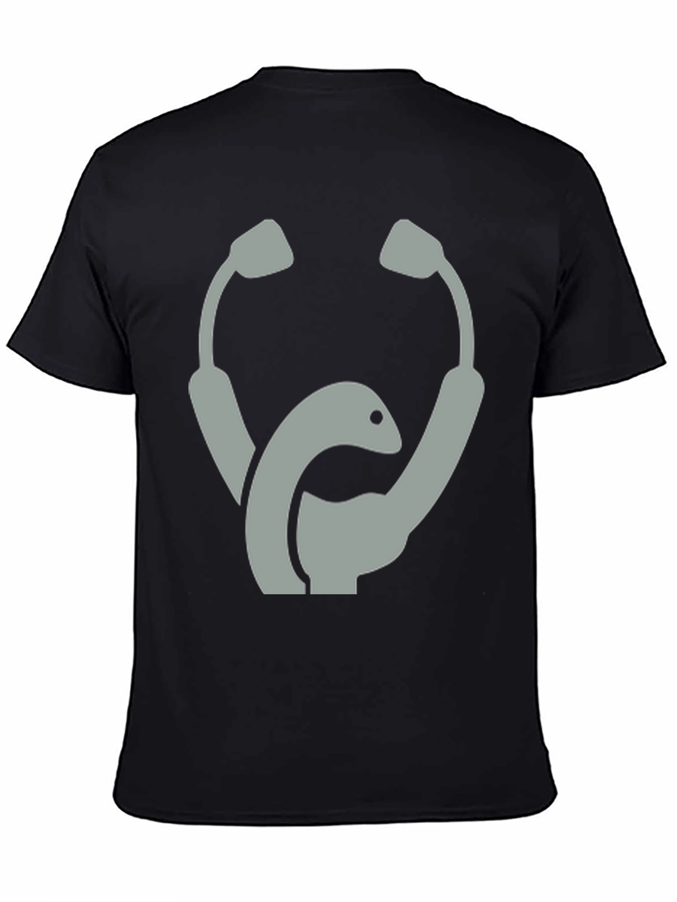 Stethoscope Nessie Black T-Shirt - Novelty Tee