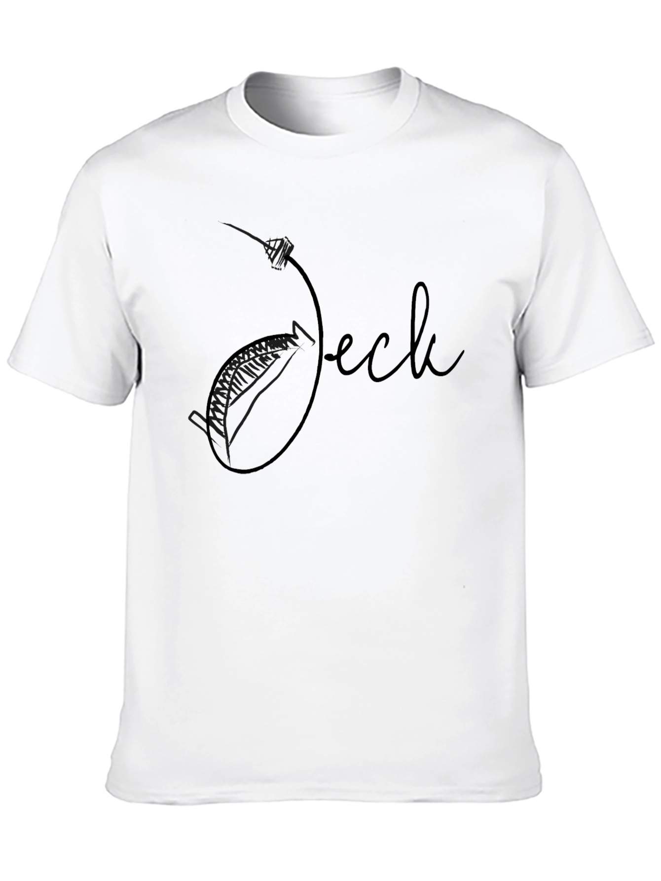 Stylish Black Graphic Tee - Jeck Design