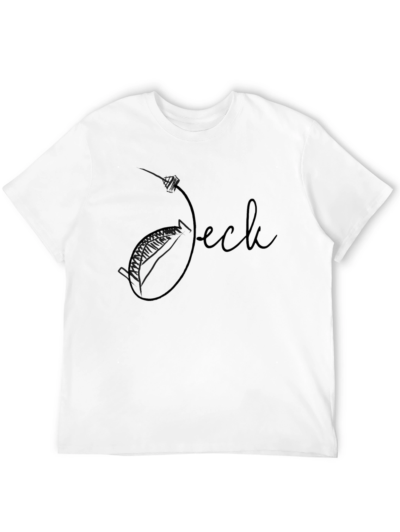 Stylish Black Graphic Tee - Jeck Design