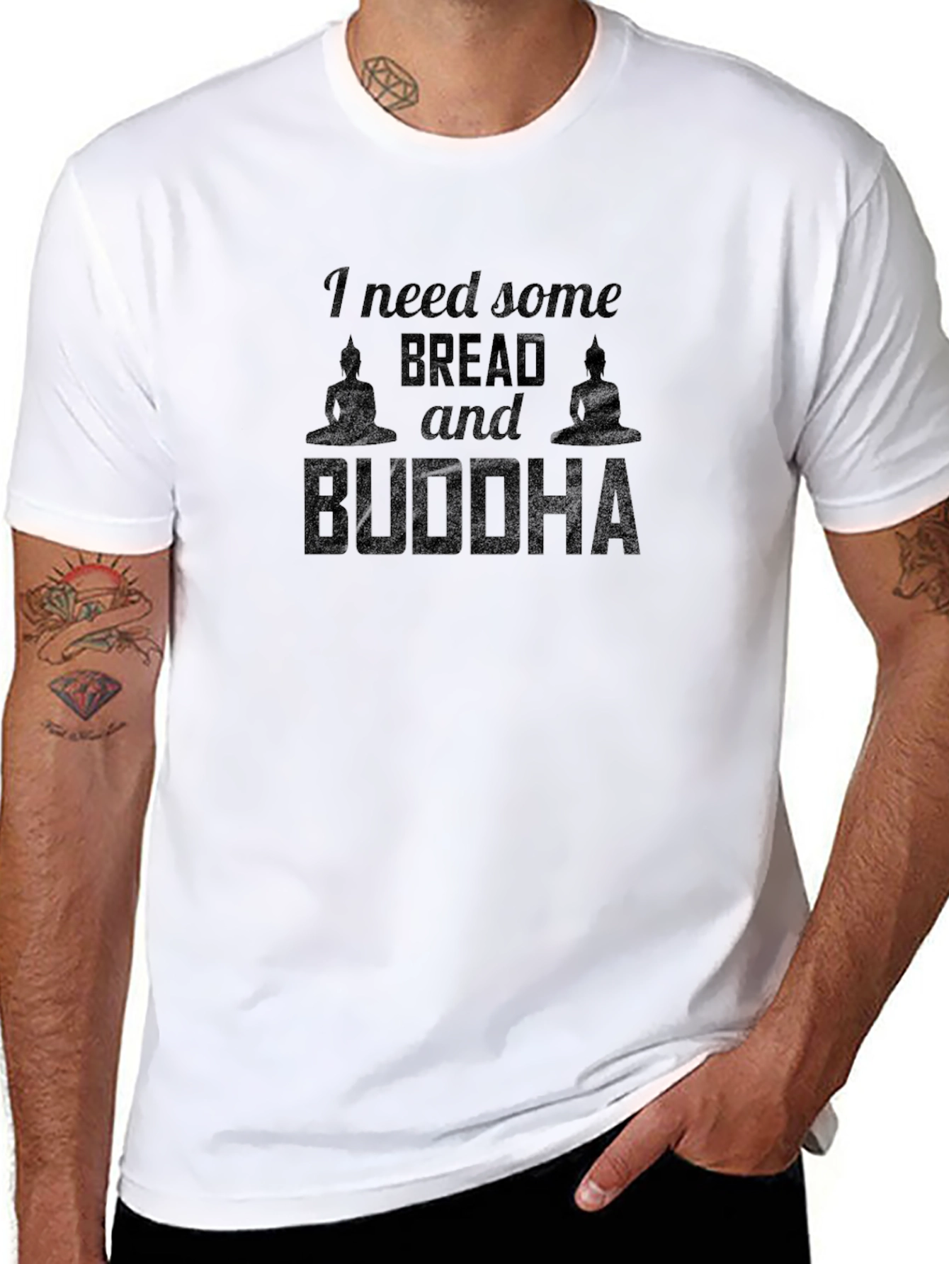 I Need Some Bread & Buddha Graphic Tee
