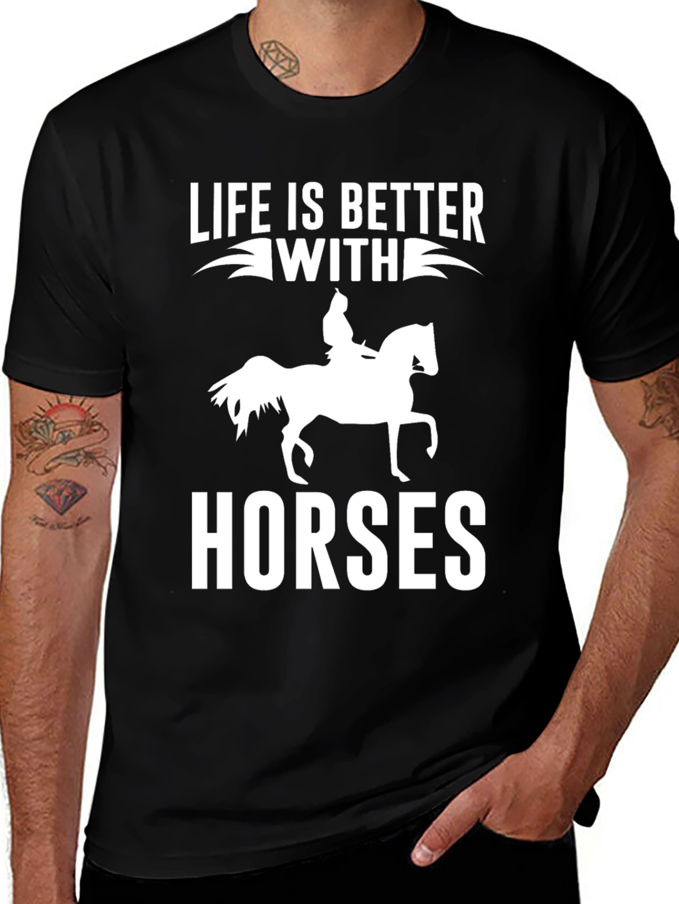 Life Is Better With Horses Graphic Tee