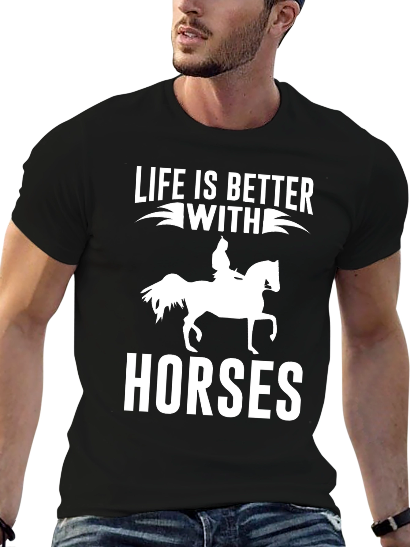 Life Is Better With Horses Graphic Tee