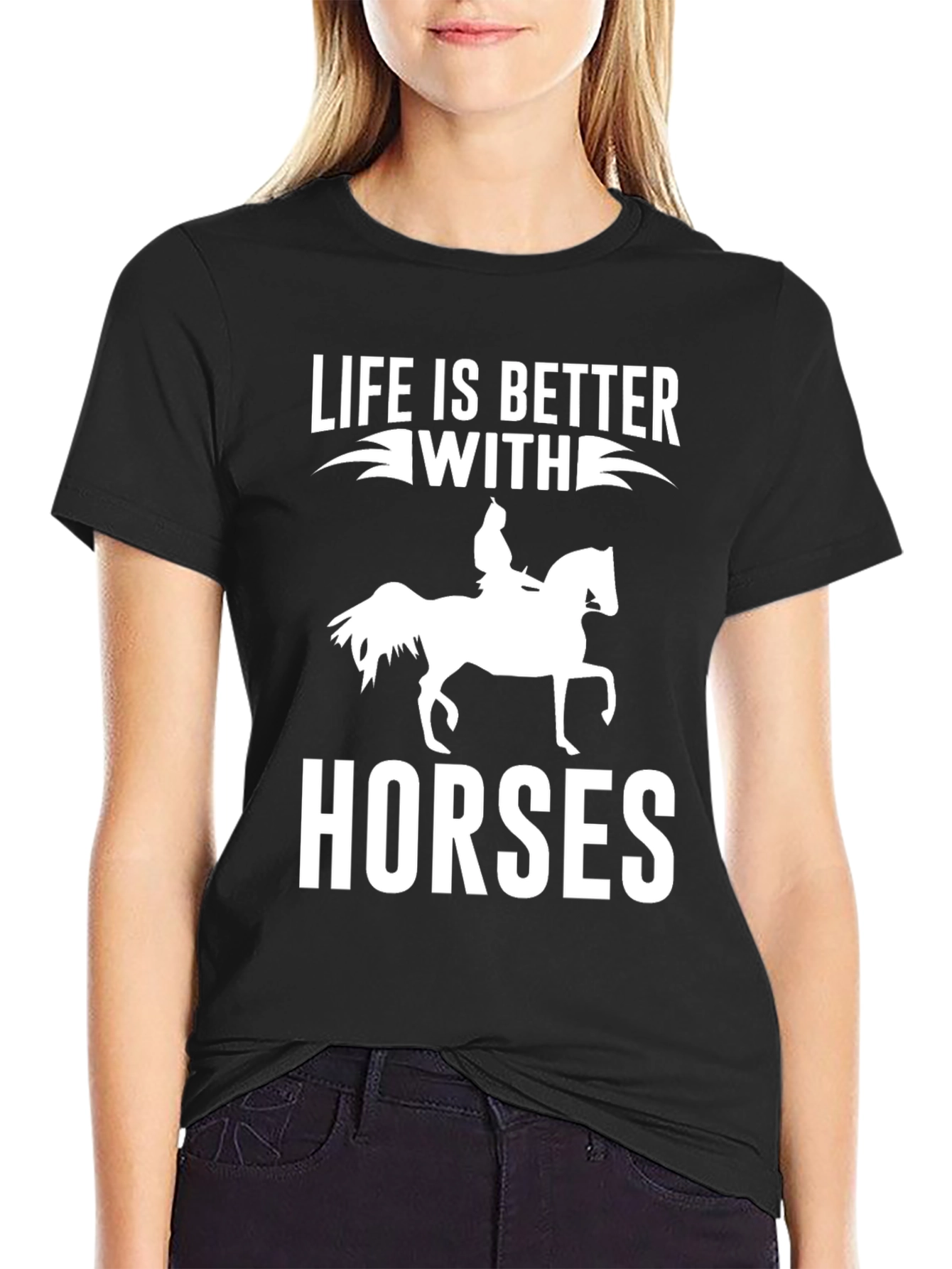 Life Is Better With Horses Graphic Tee