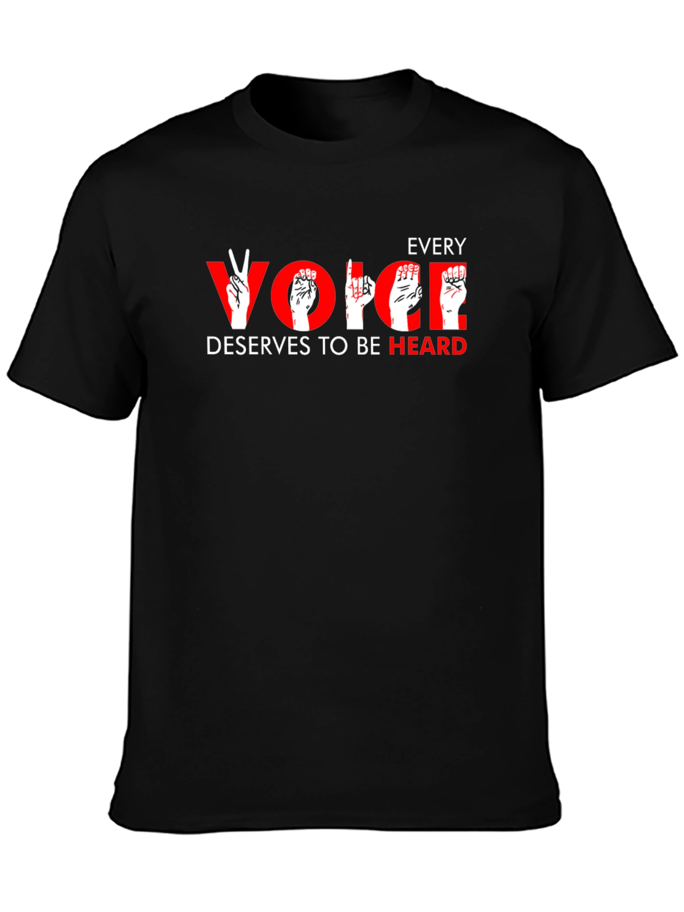 Every Voice Heard T-Shirt: American Sign Language