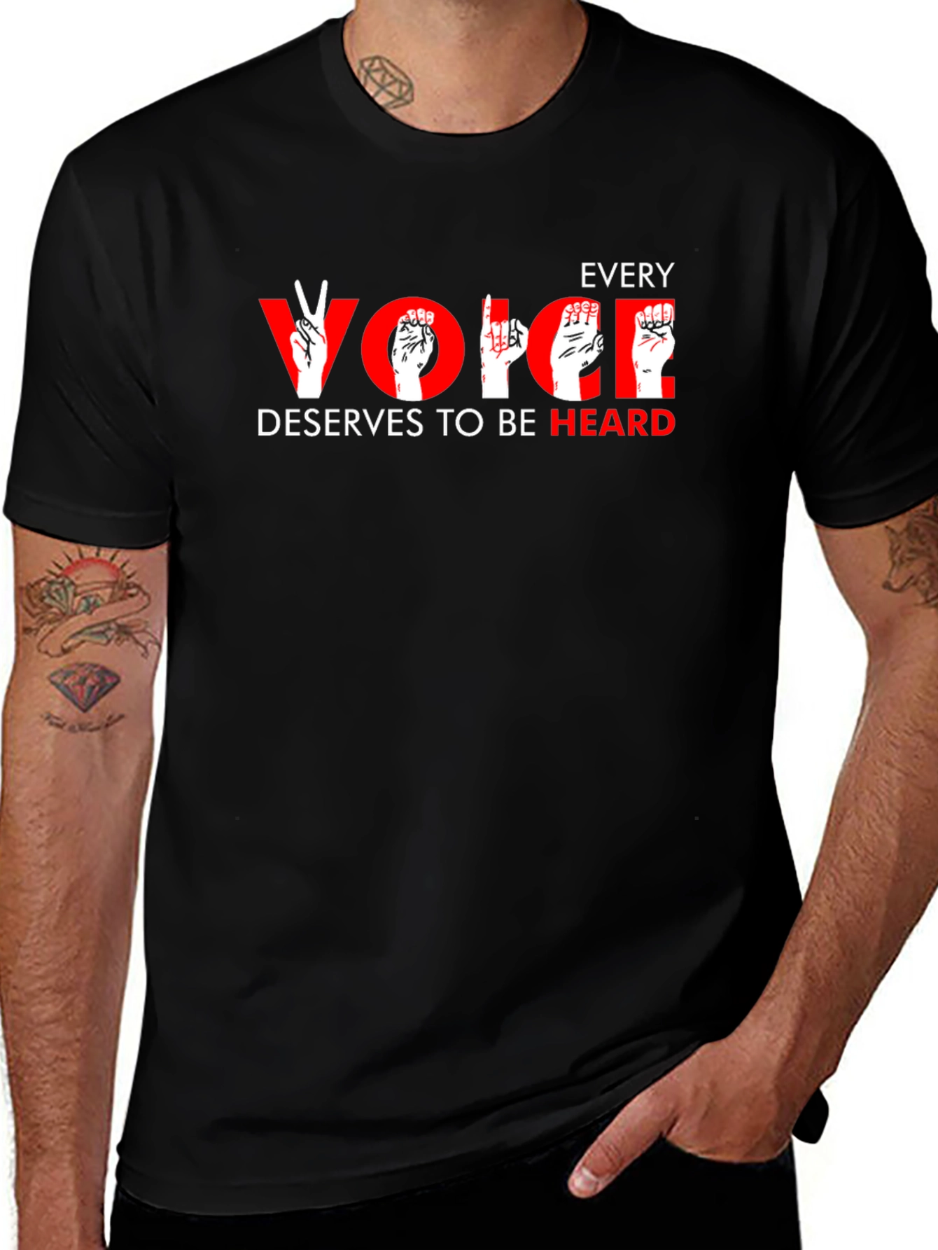 Every Voice Heard T-Shirt: American Sign Language