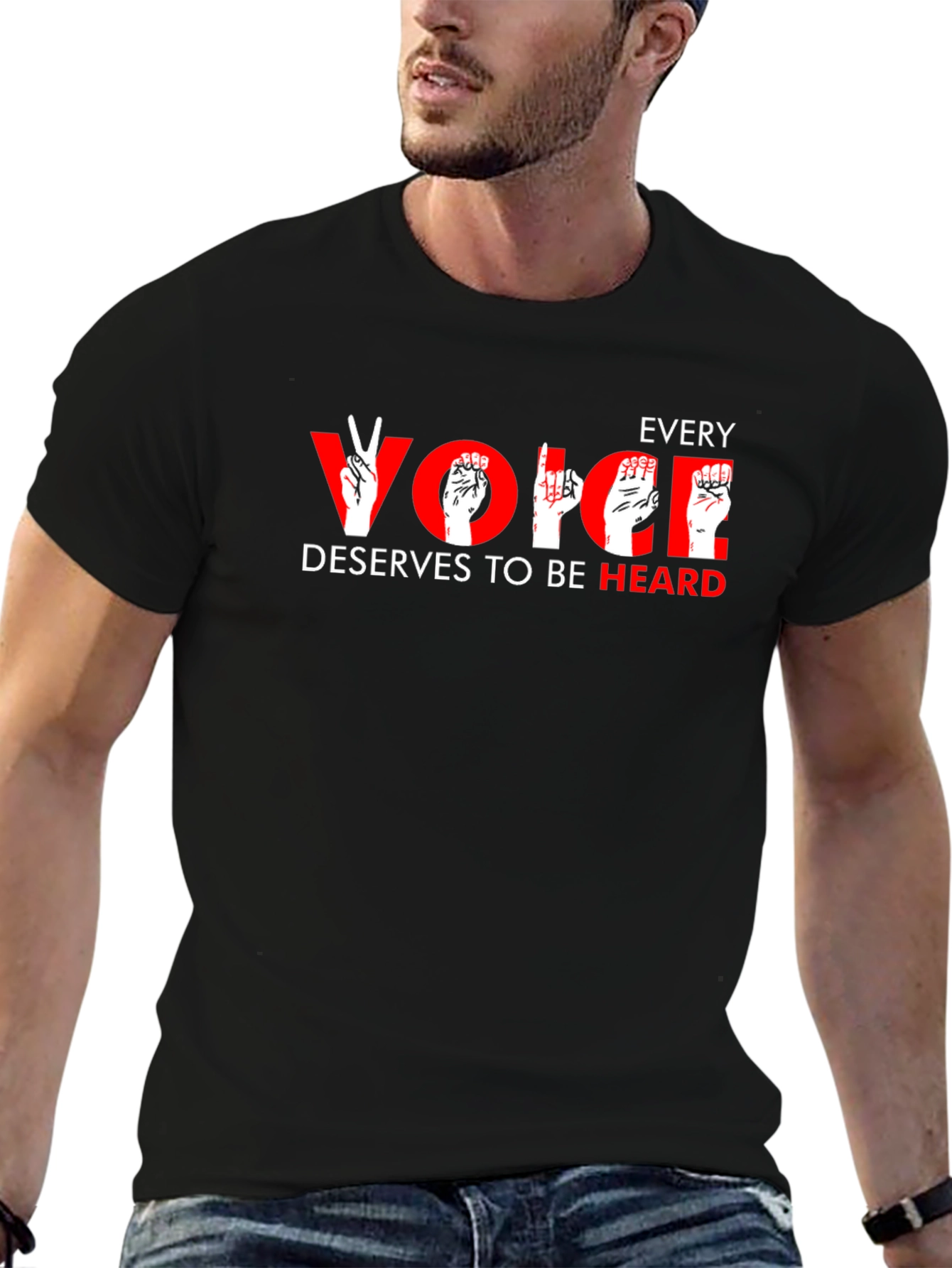 Every Voice Heard T-Shirt: American Sign Language
