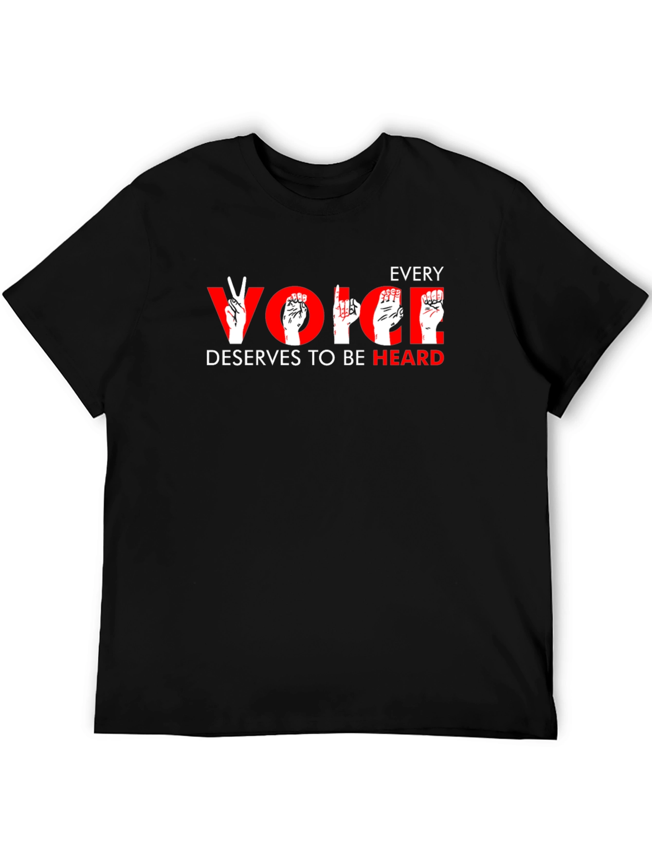 Every Voice Heard T-Shirt: American Sign Language