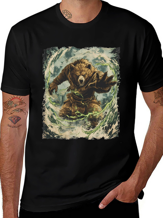 Bear Warrior Graphic T-Shirt