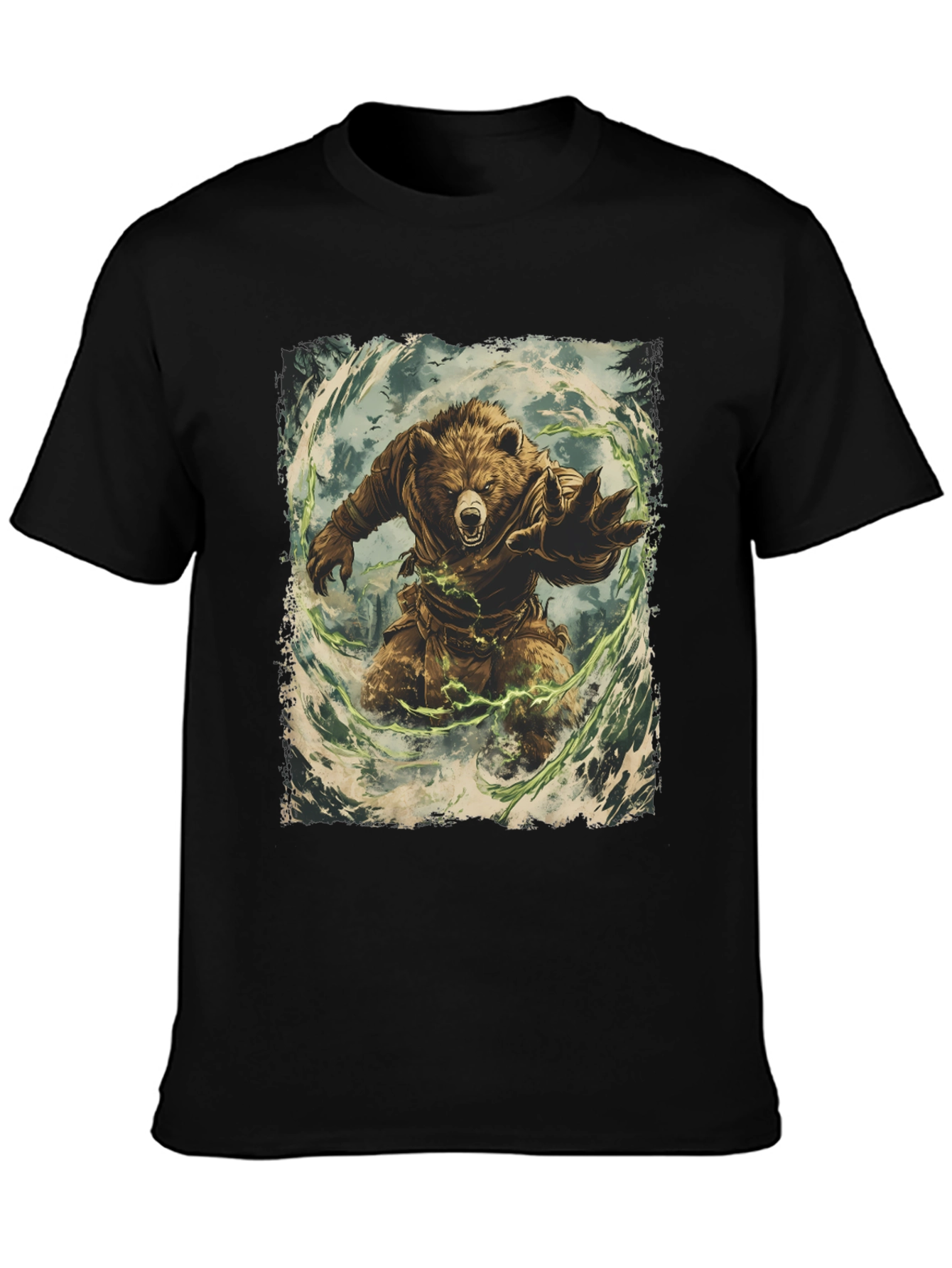 Bear Warrior Graphic T-Shirt